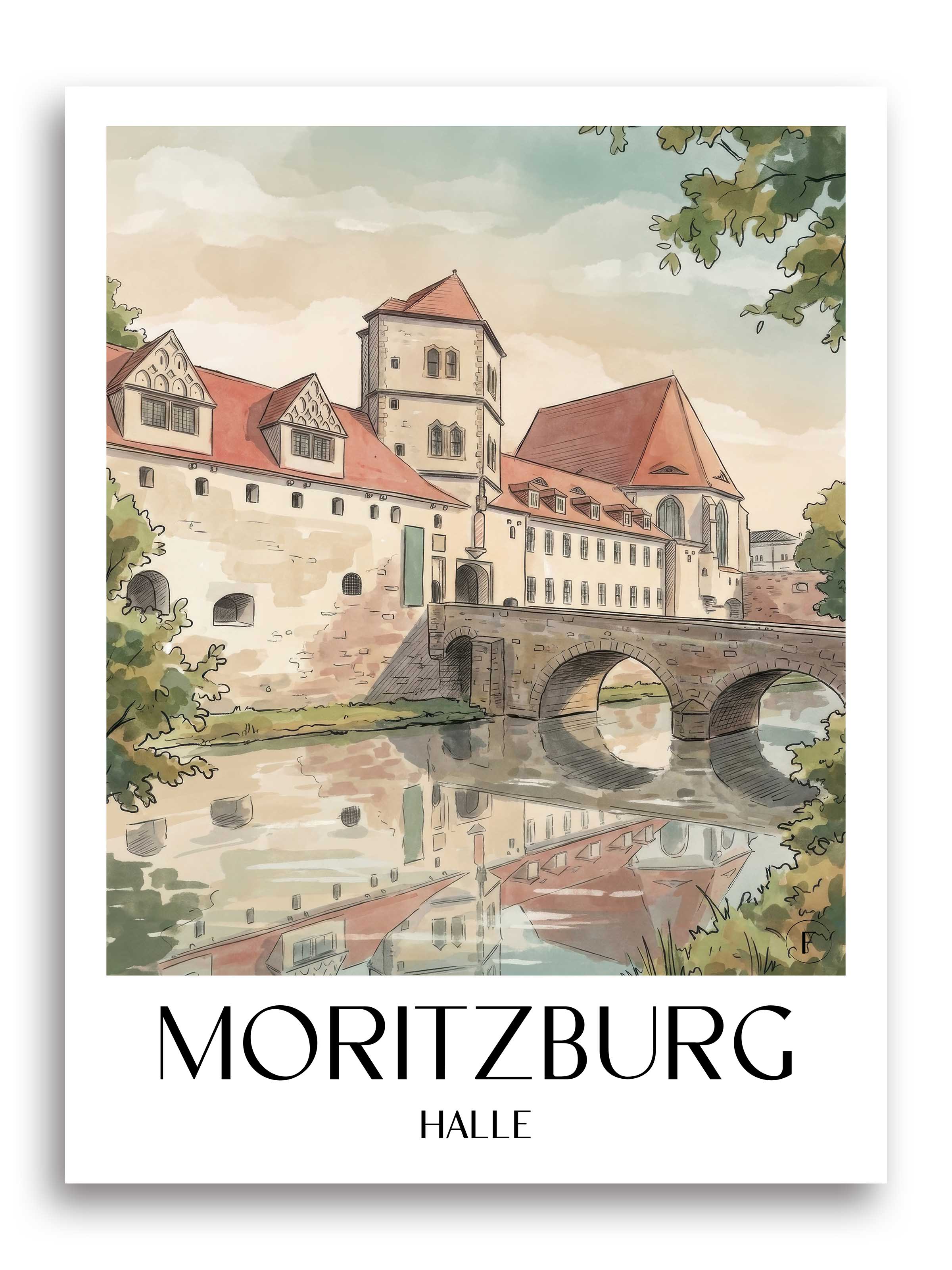 moritzburg-halle-deutschland-poster-aquarell
