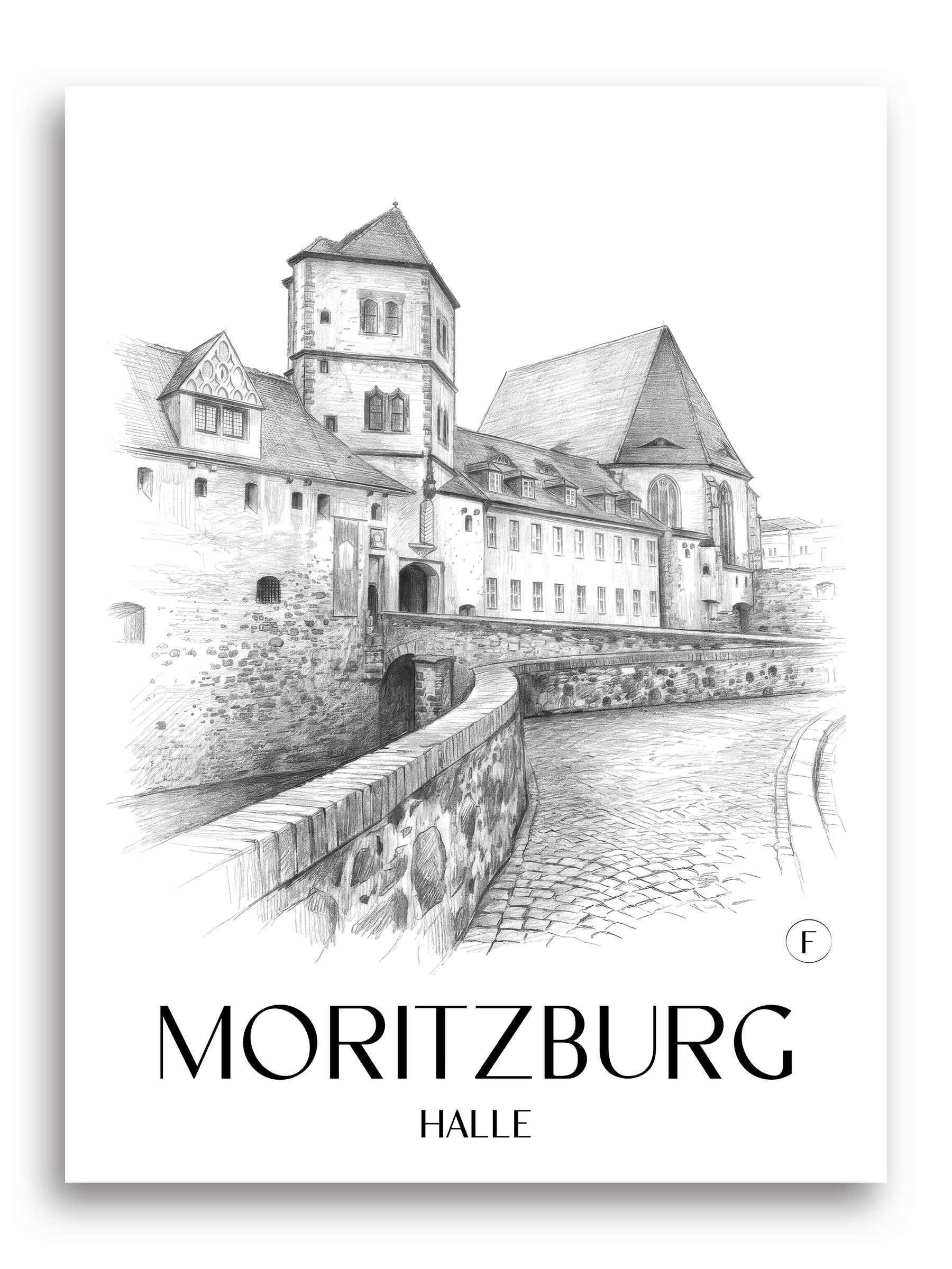 moritzburg-halle-deutschland-poster-bleistift-zeichnung-drawing