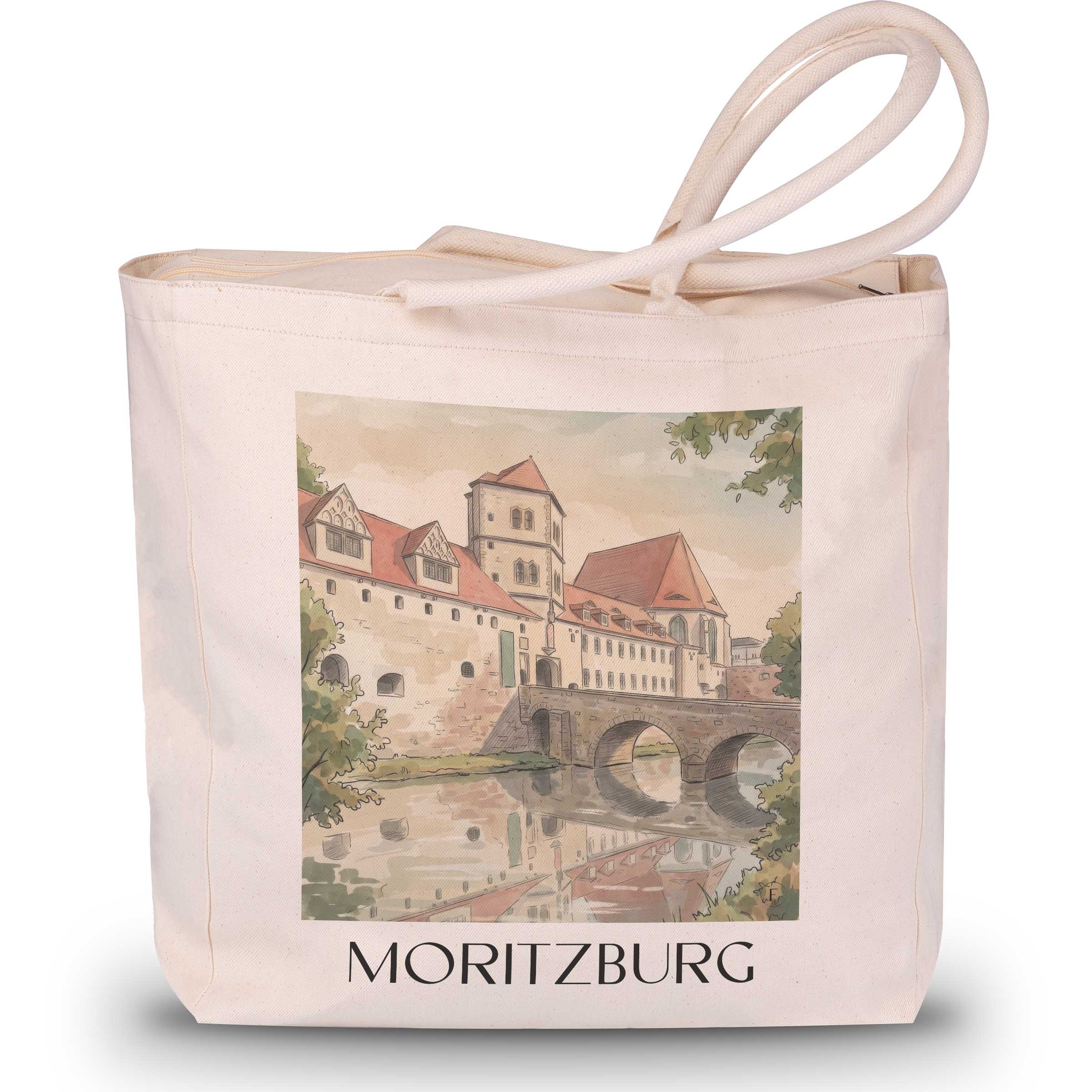moritzburg-halle-deutschland-einkaufstasche-aquarell