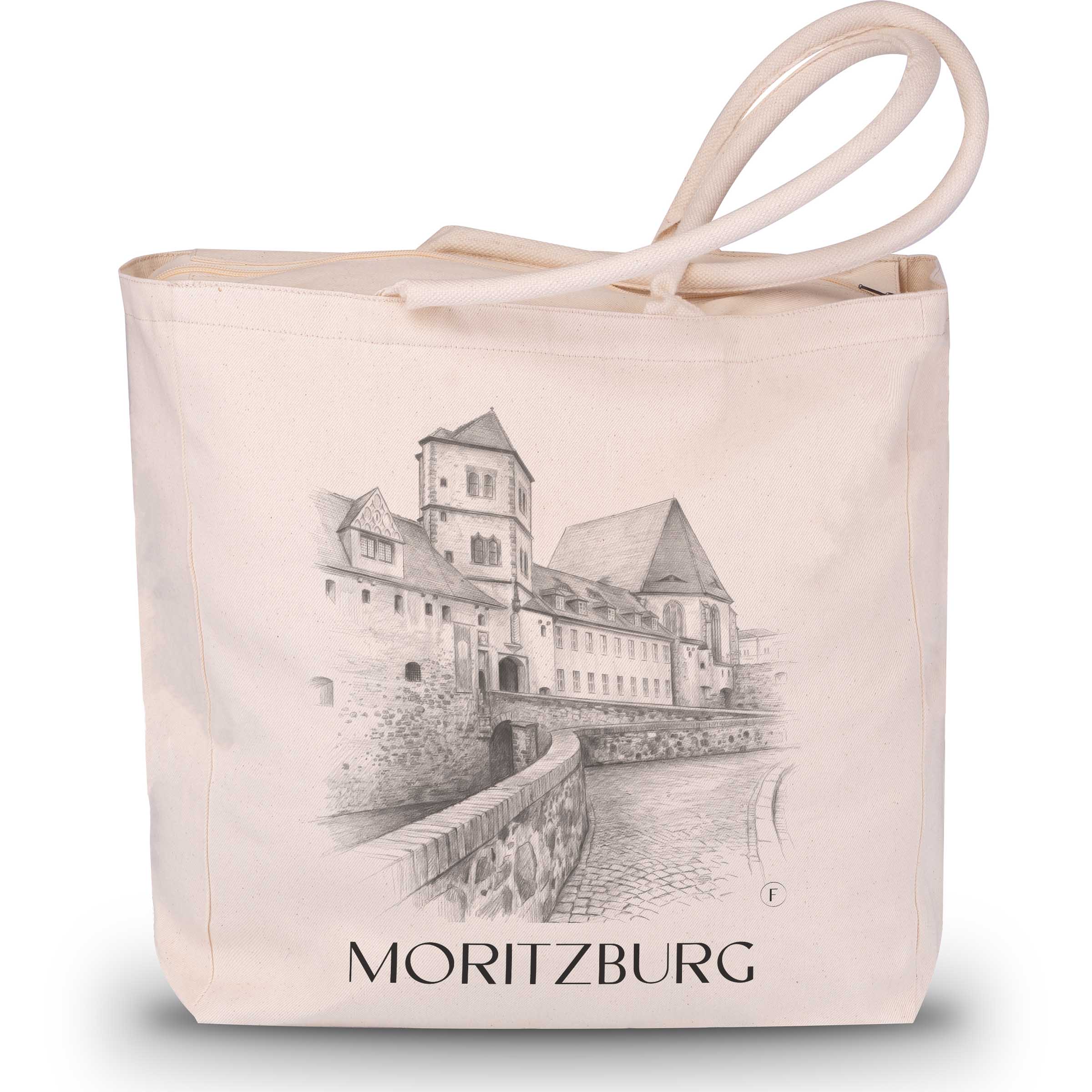 moritzburg-halle-deutschland-einkaufstasche-bleistift-zeichnung-drawing