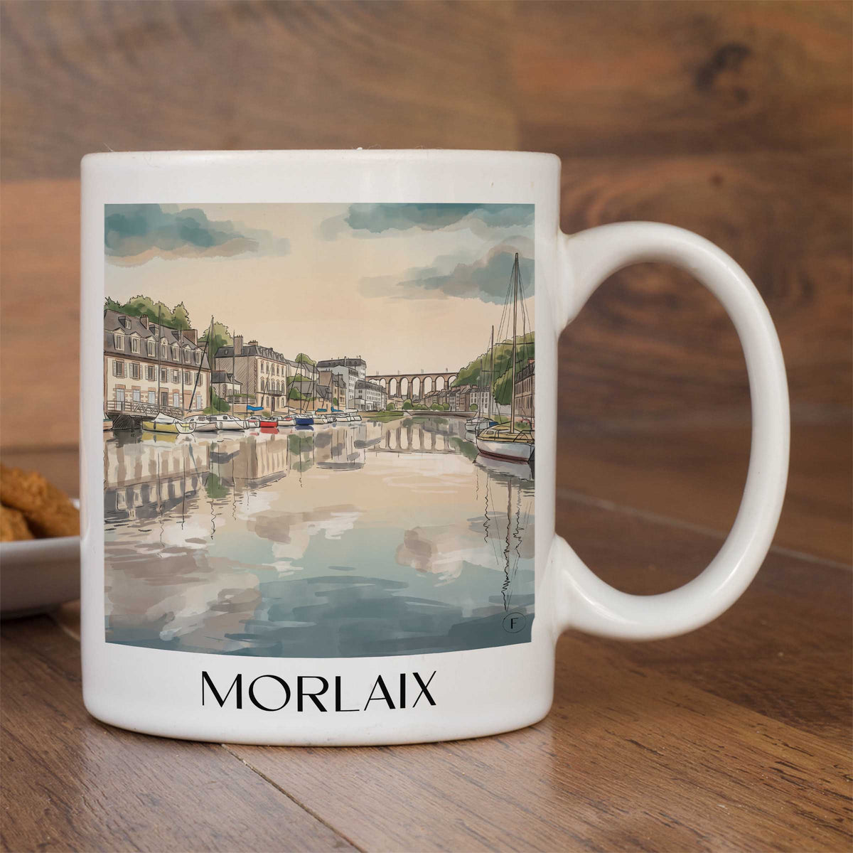 morlaix-finistère-frankreich-kaffeebecher-aquarell
