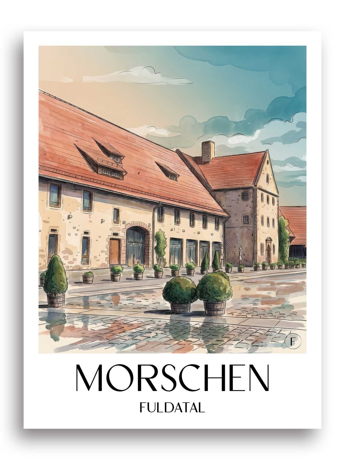morschen-fuldatal-deutschland-poster-aquarell