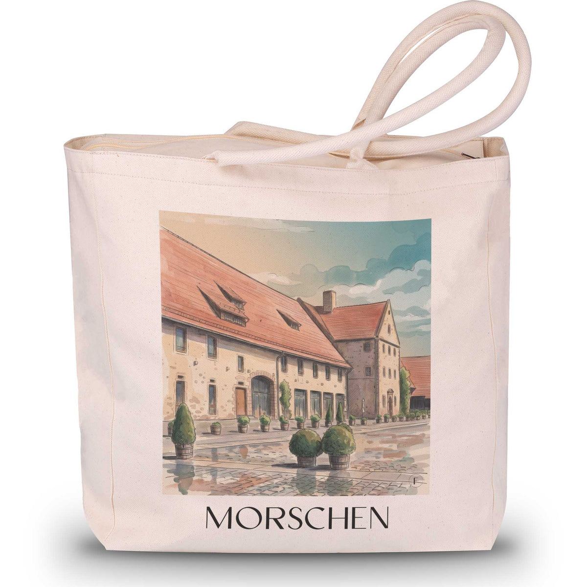 morschen-fuldatal-deutschland-einkaufstasche-aquarell