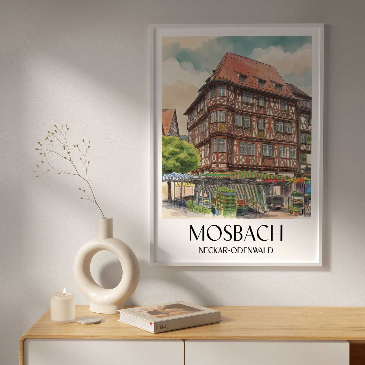 mosbach-neckar-odenwald-deutschland-poster-aquarell