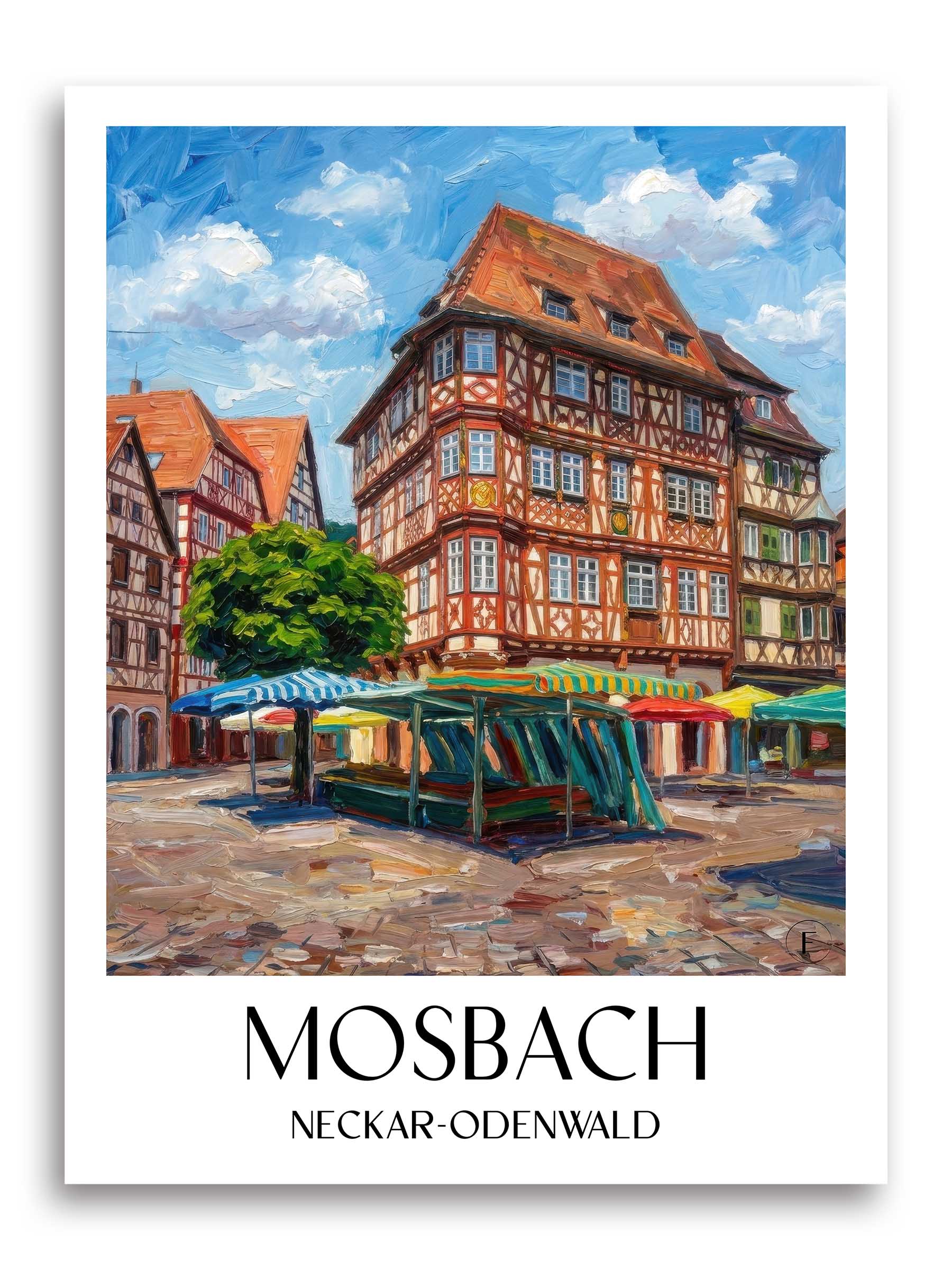 mosbach-neckar-odenwald-deutschland-poster-oil-painting-oelgemaelde
