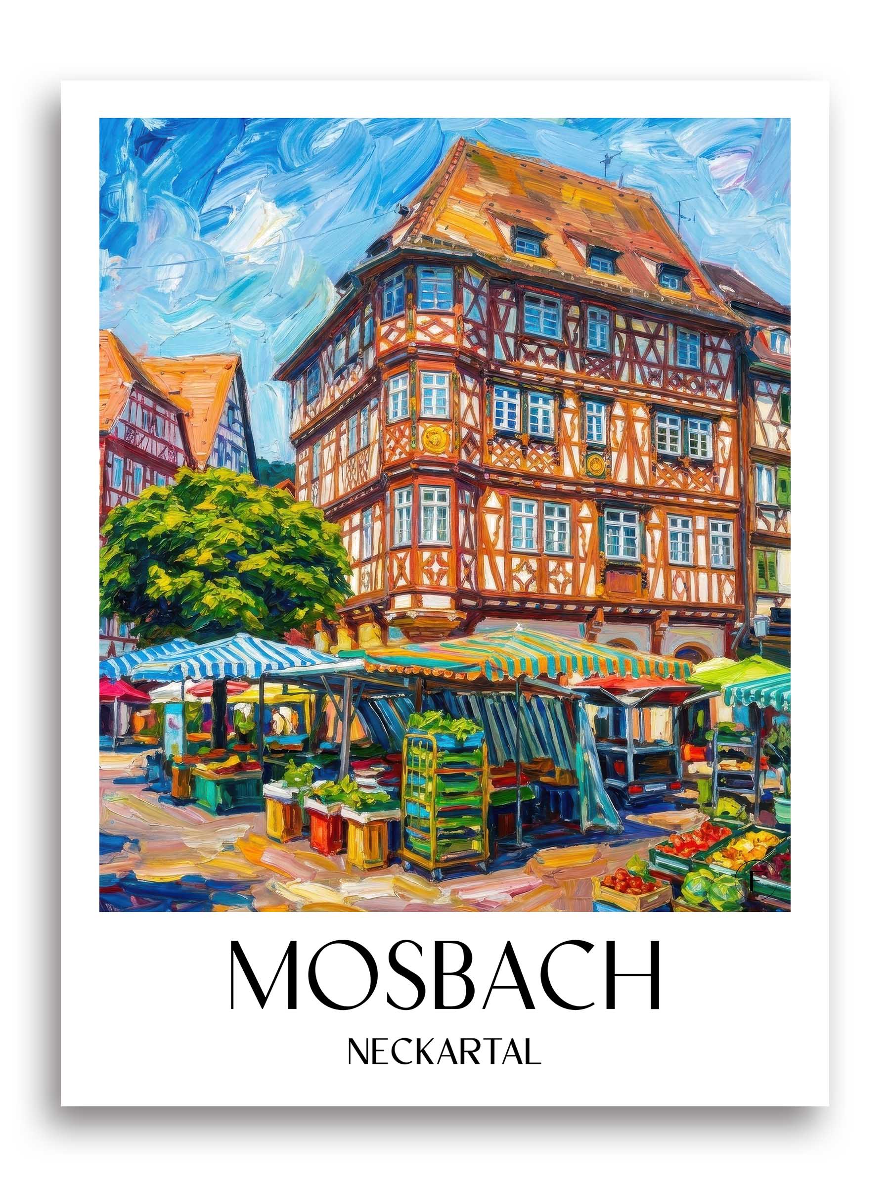 mosbach-neckartal-deutschland-poster-oil-painting-oelgemaelde