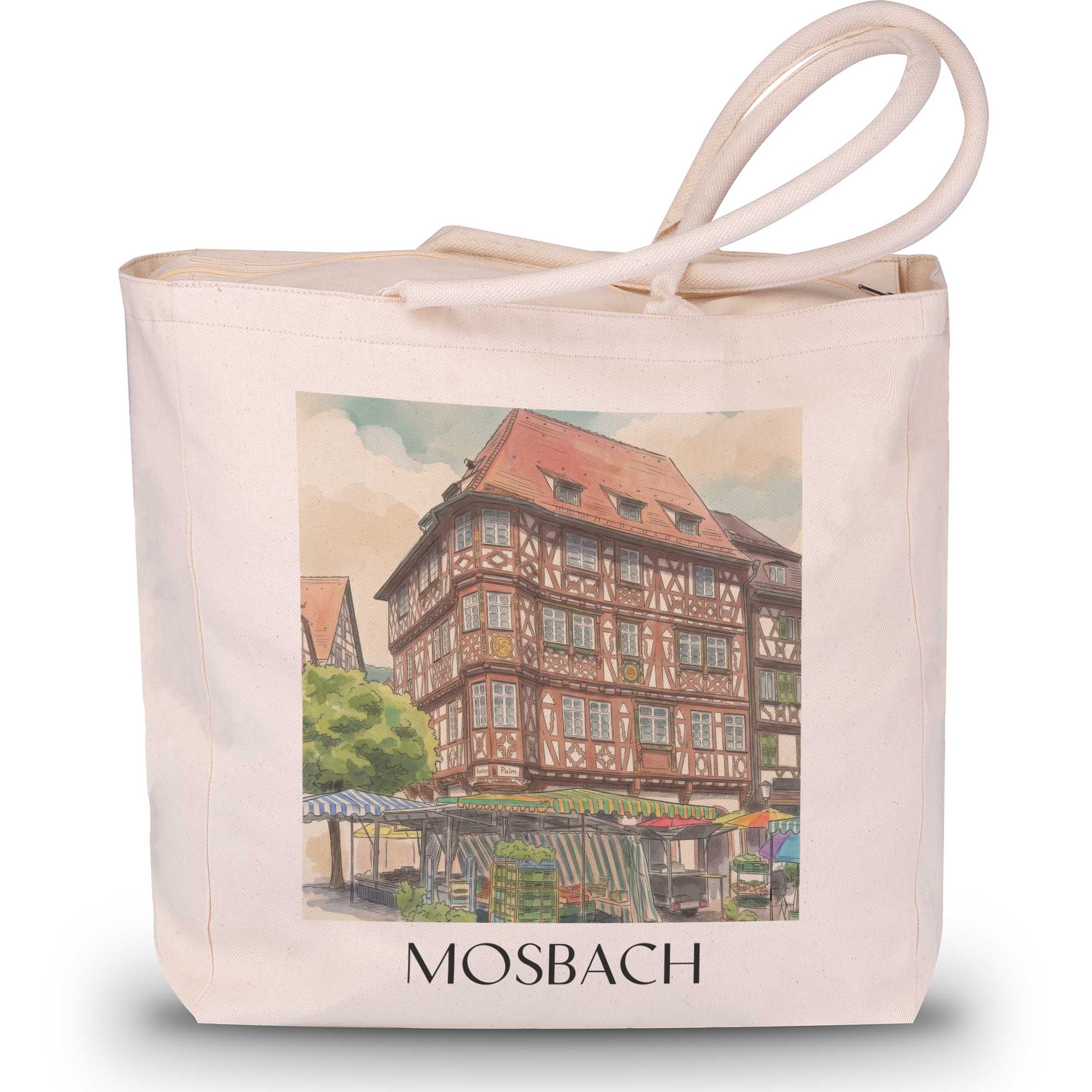 mosbach-neckar-odenwald-deutschland-einkaufstasche-aquarell