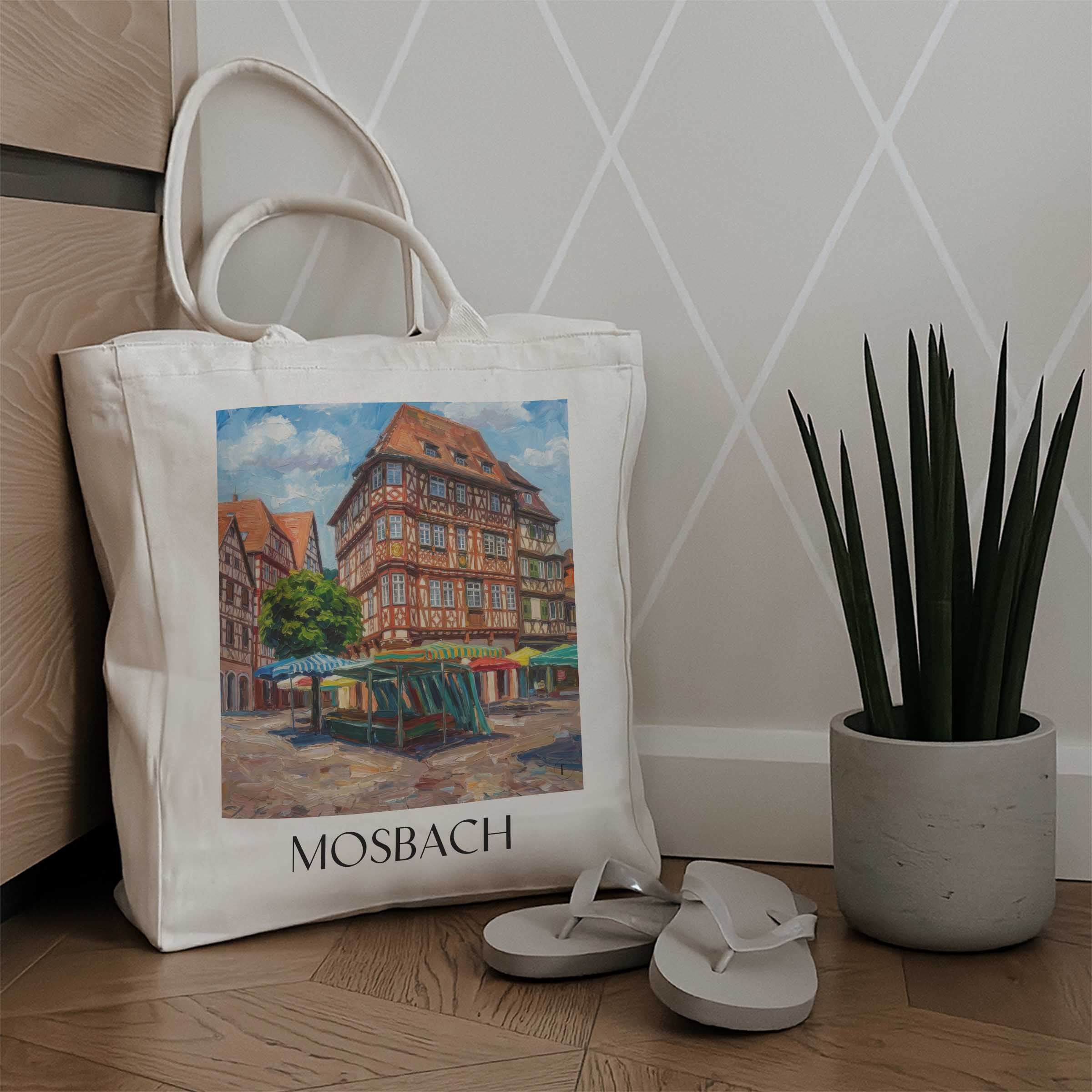 mosbach-neckar-odenwald-deutschland-einkaufstasche-oil-painting-oelgemaelde