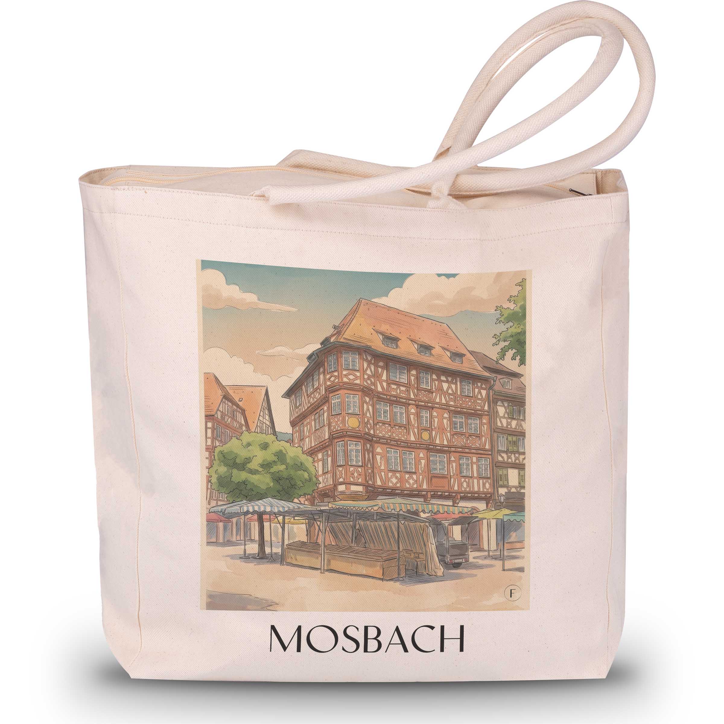 mosbach-neckartal-deutschland-einkaufstasche-aquarell