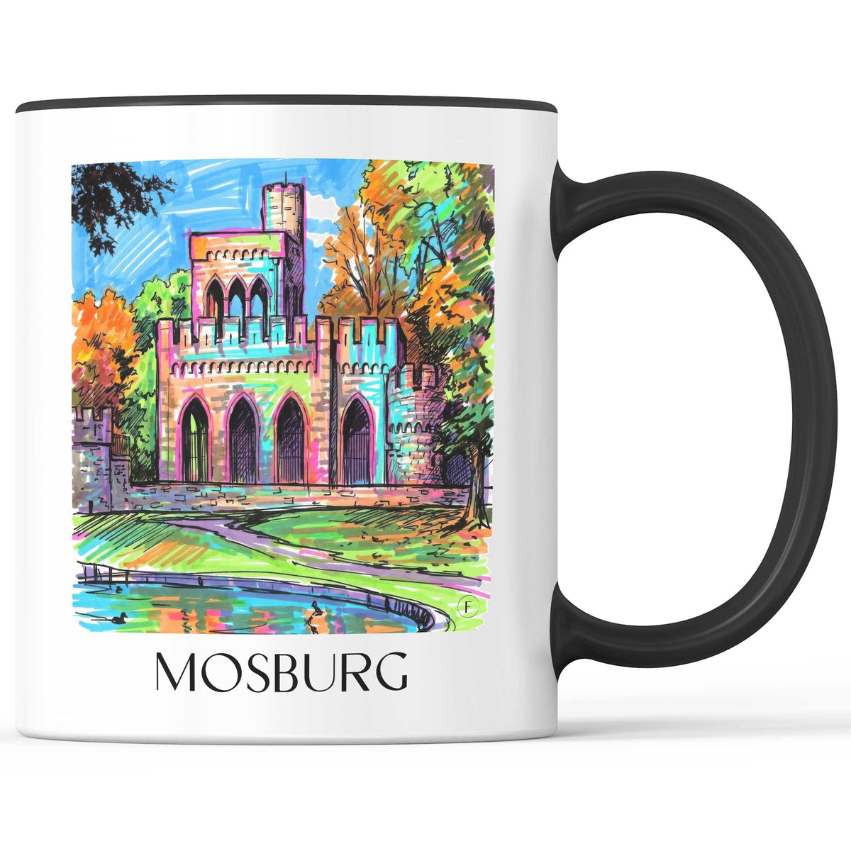 Mosburg Kaffeebecher - Wiesbaden - Deutschland Becher - Kaffeetasse im Tag Graffiti Stil - favplace