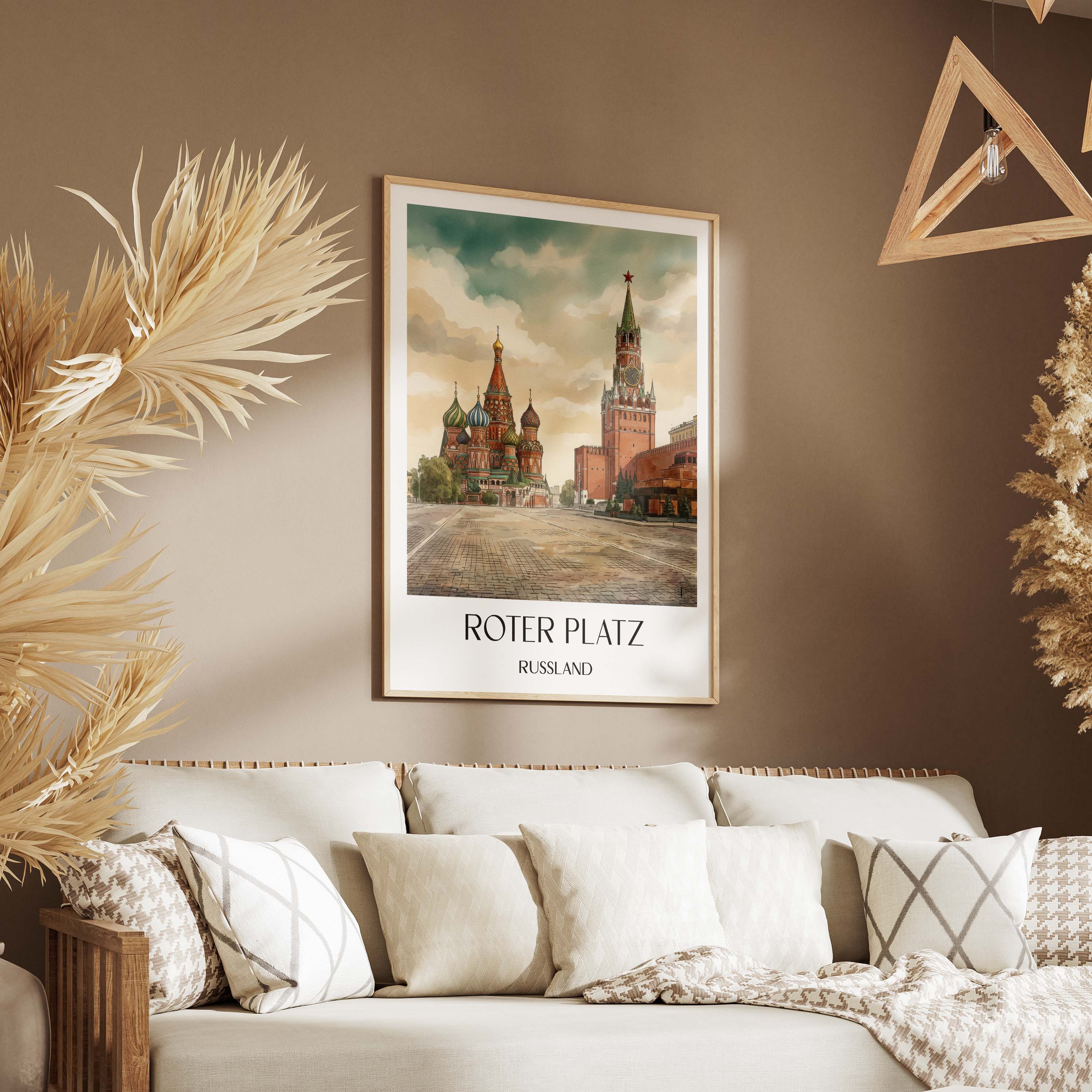 roter-platz,-kremel-russland-poster-aquarell