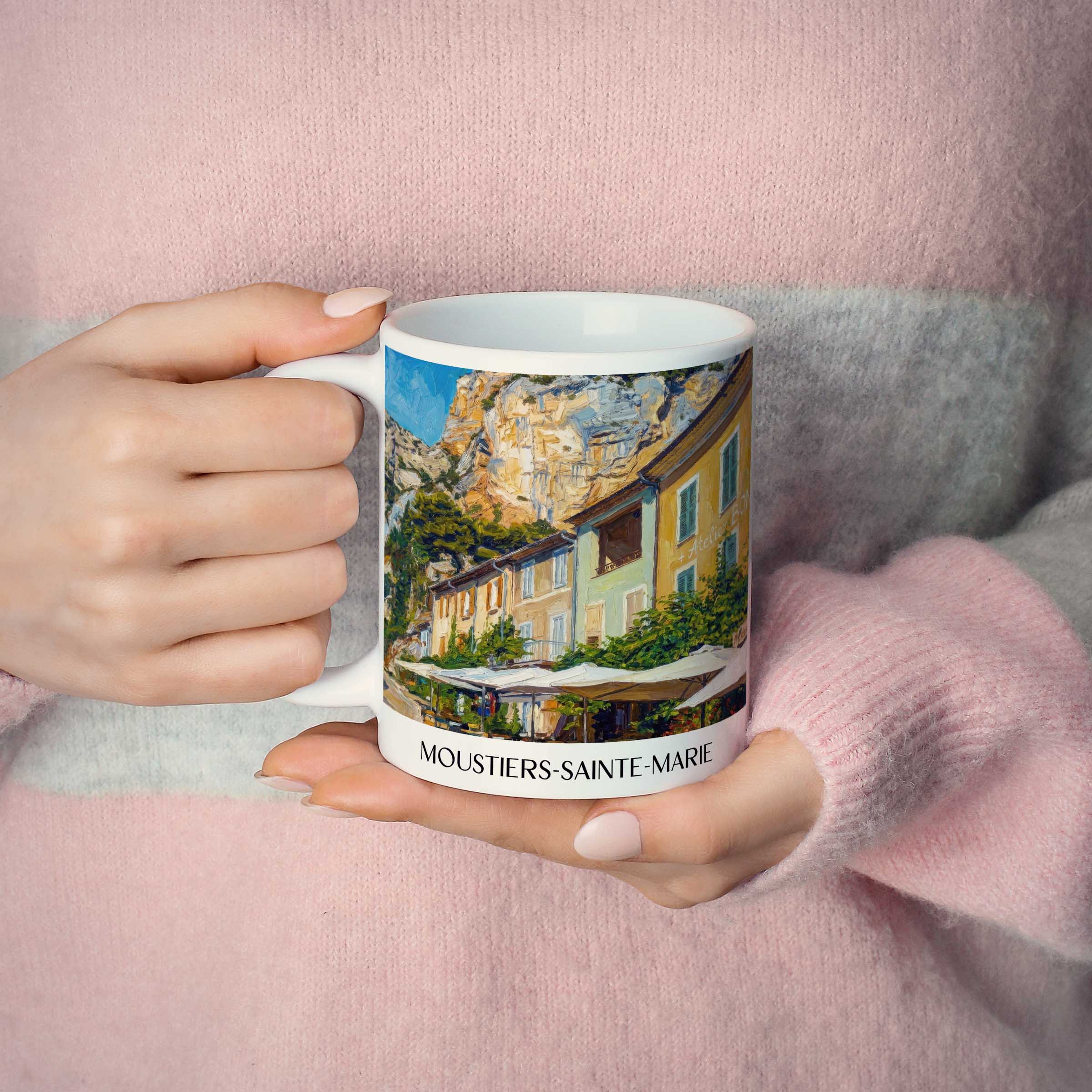 moustiers-sainte-marie-provence-frankreich-kaffeebecher-oil-painting-oelgemaelde