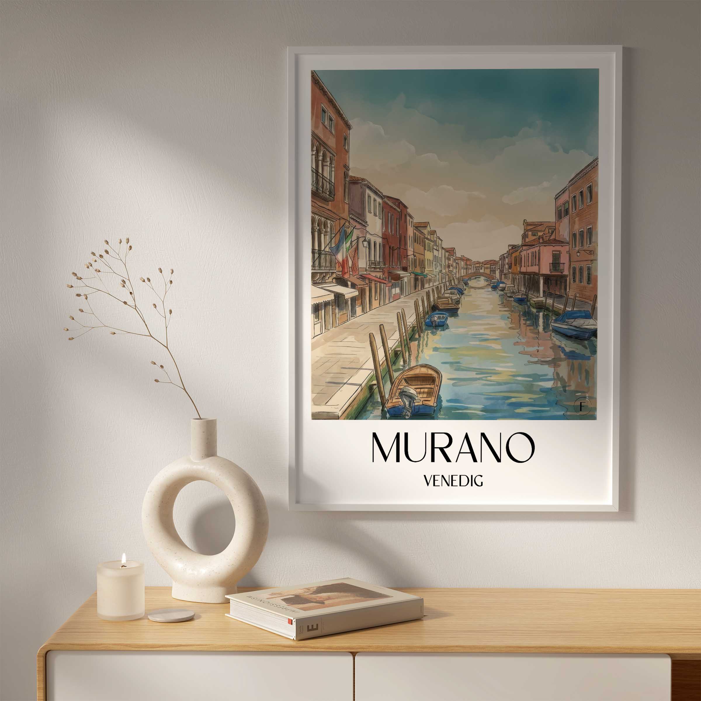 murano-venedig-italien-poster-aquarell
