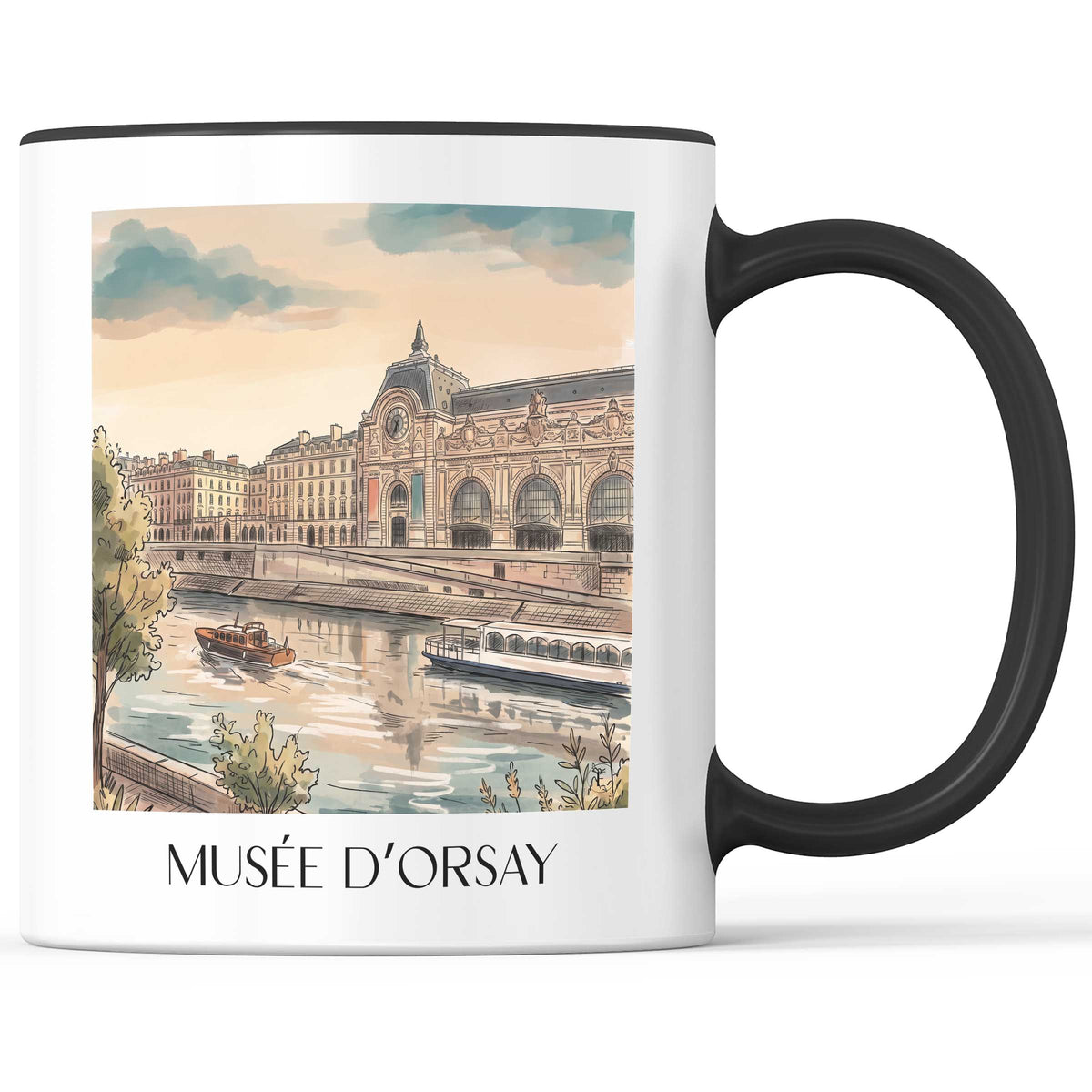 musée-d’orsay-paris-frankreich-kaffeebecher-aquarell