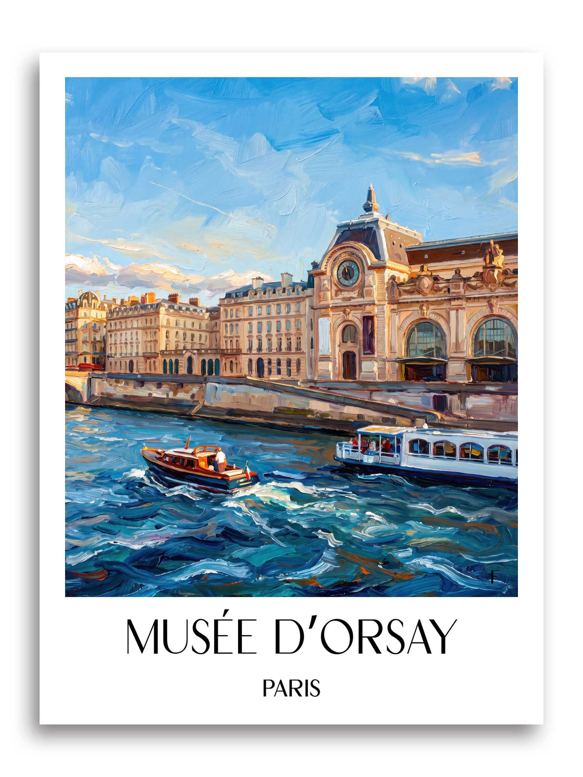 Musée d’Orsay Poster - Paris - Frankreich Kunstdruck - Ölgemälde von A4 bis A1 - favplace