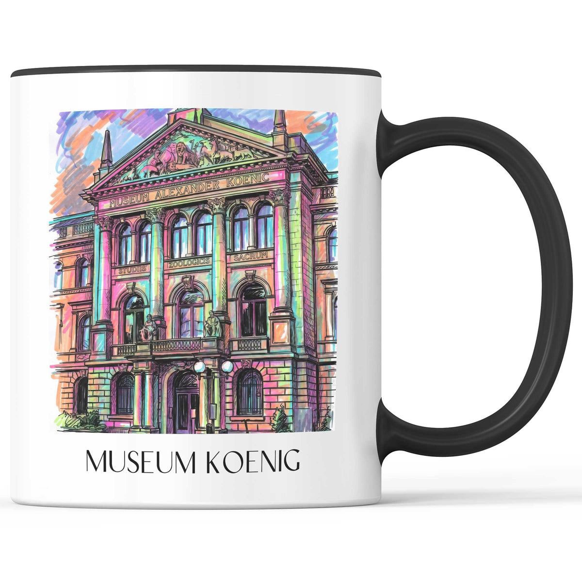 Museum Koenig Kaffeebecher - Bonn - Deutschland Becher - Kaffeetasse im Tag Graffiti Stil - favplace