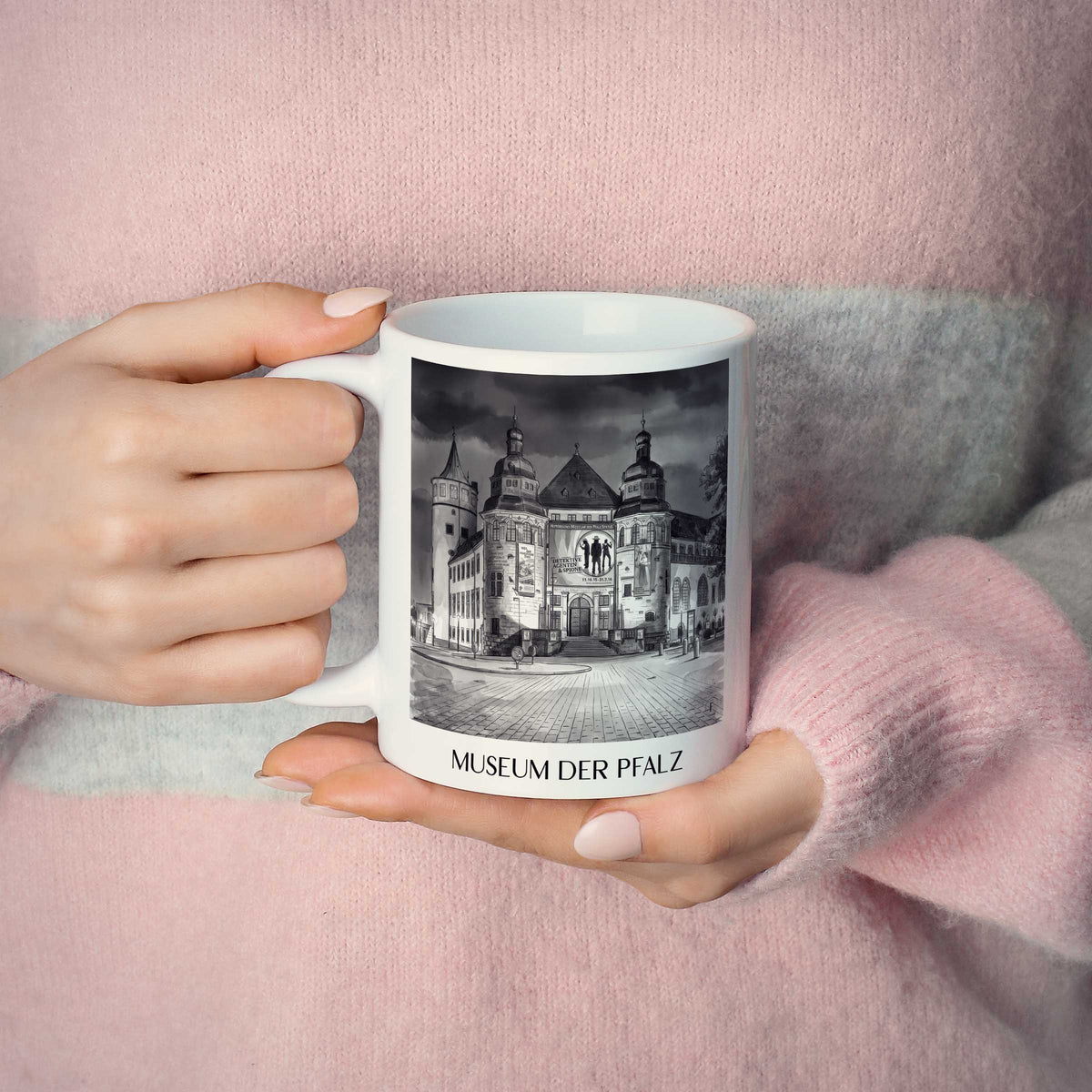 museum-der-pfalz-speyer-deutschland-kaffeebecher-aquarell-schwarz-weiss
