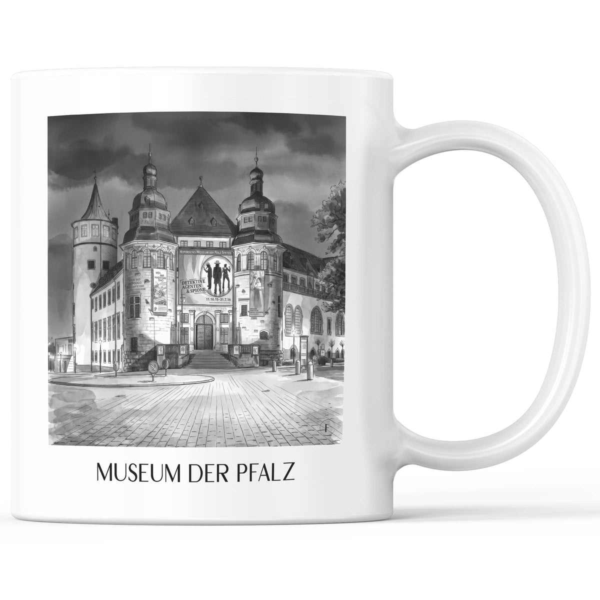 museum-der-pfalz-speyer-deutschland-kaffeebecher-aquarell-schwarz-weiss