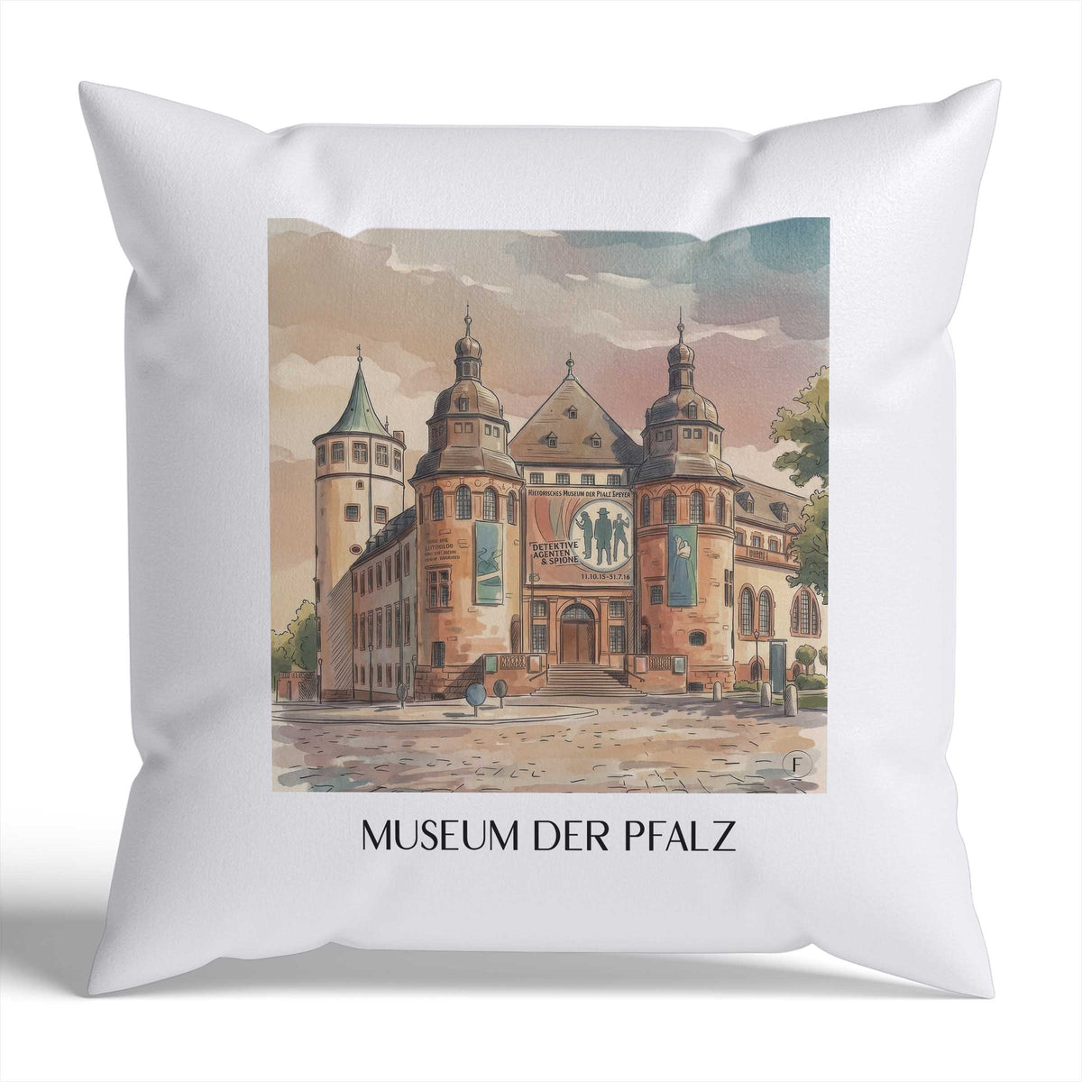 museum-der-pfalz-speyer-deutschland-kissenbezug-aquarell