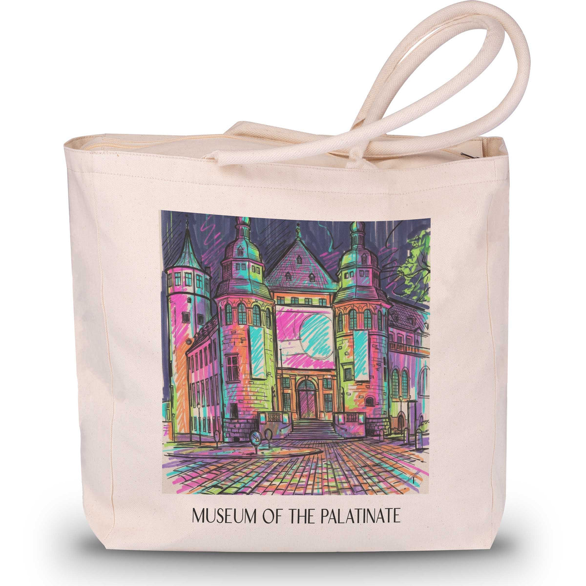 Museum der Pfalz Shopping Tasche - Speyer - Deutschland Tote Bag - Einkaufstasche im Tag Graffiti Stil - favplace