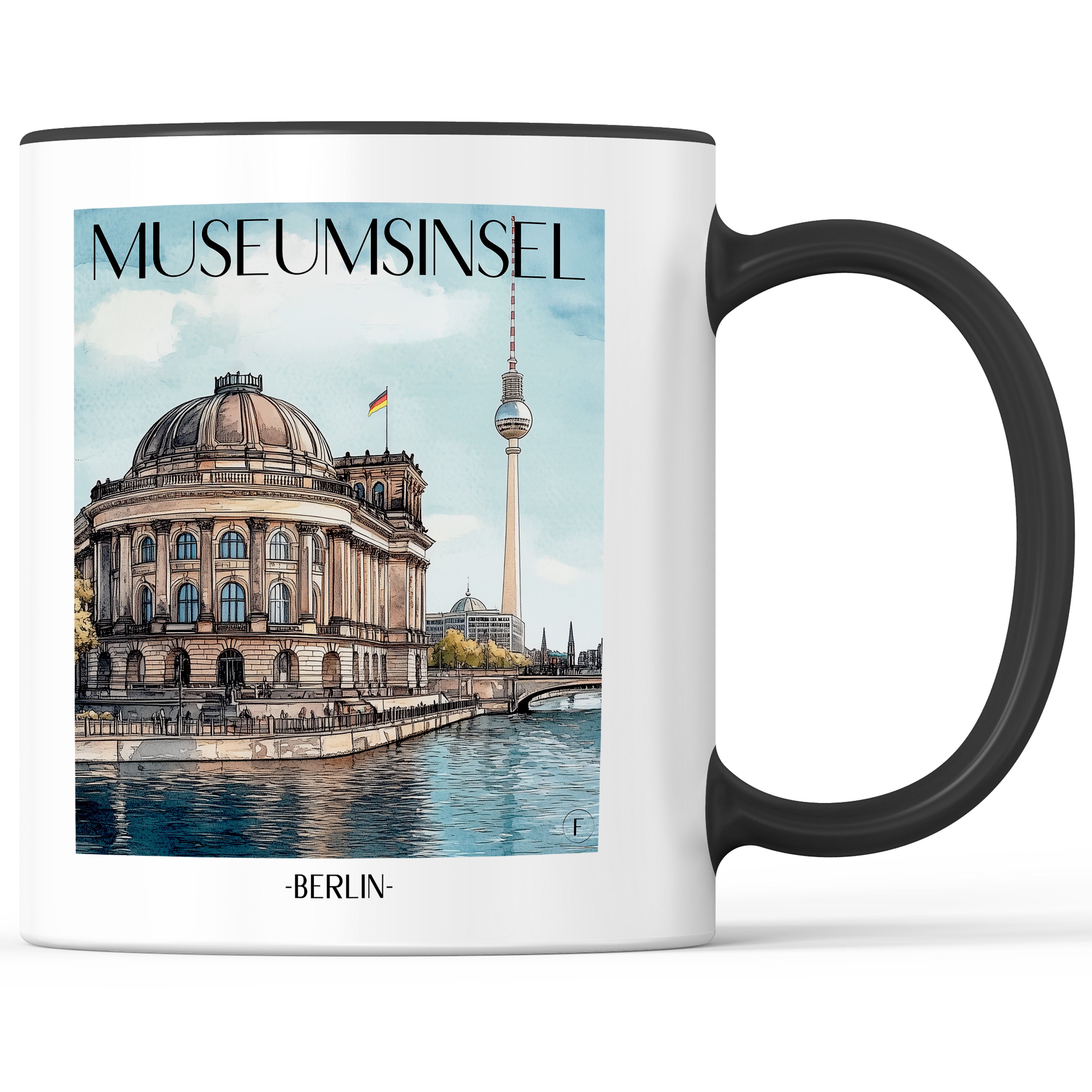 museumsinsel-berlin-deutschland-einkaufstasche-aquarell