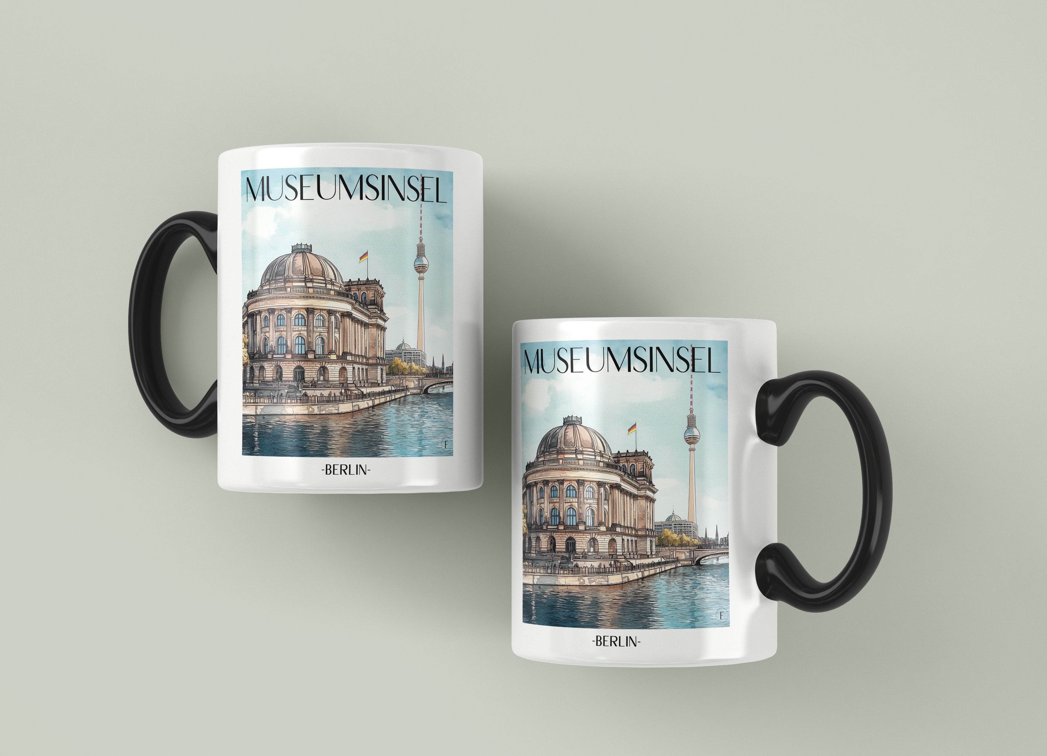 museumsinsel-berlin-deutschland-einkaufstasche-aquarell