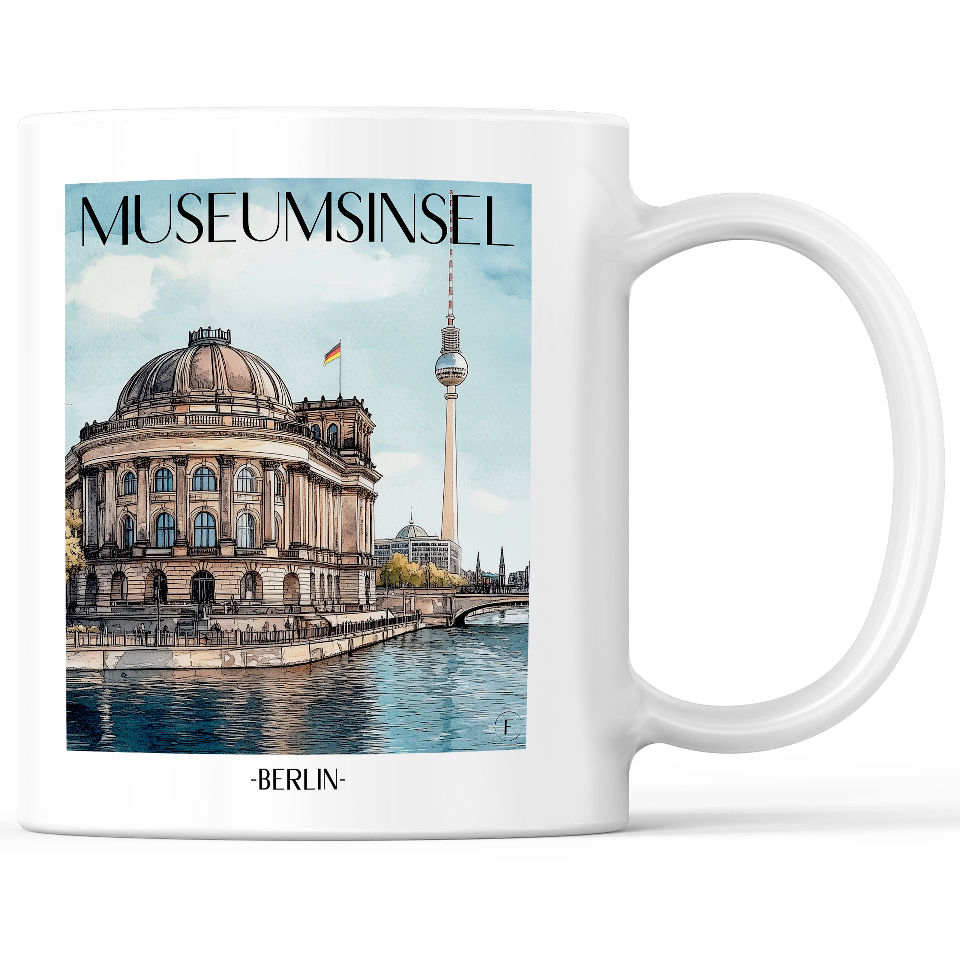 museumsinsel-berlin-deutschland-einkaufstasche-aquarell