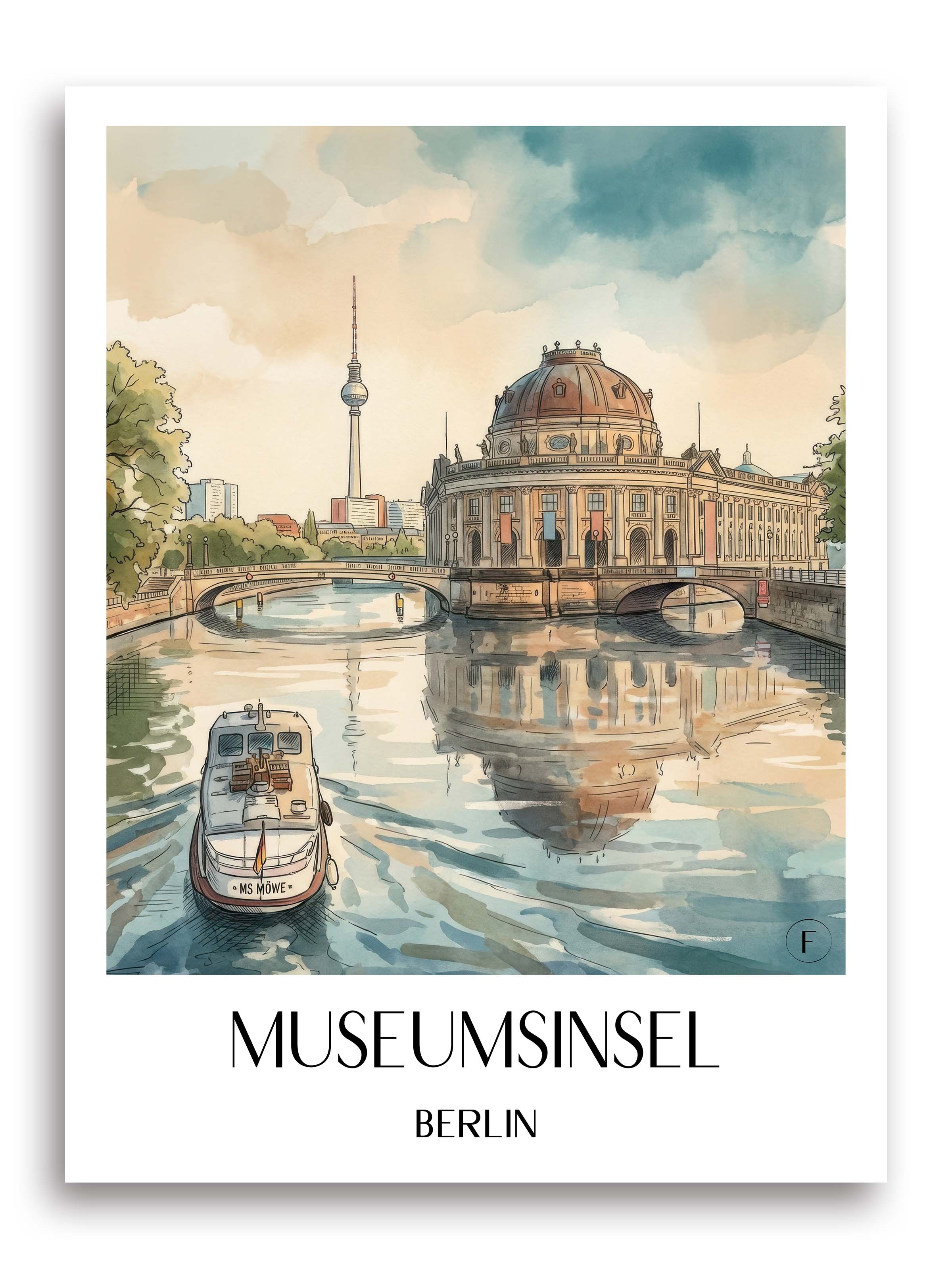museumsinsel-berlin-deutschland-poster-aquarell