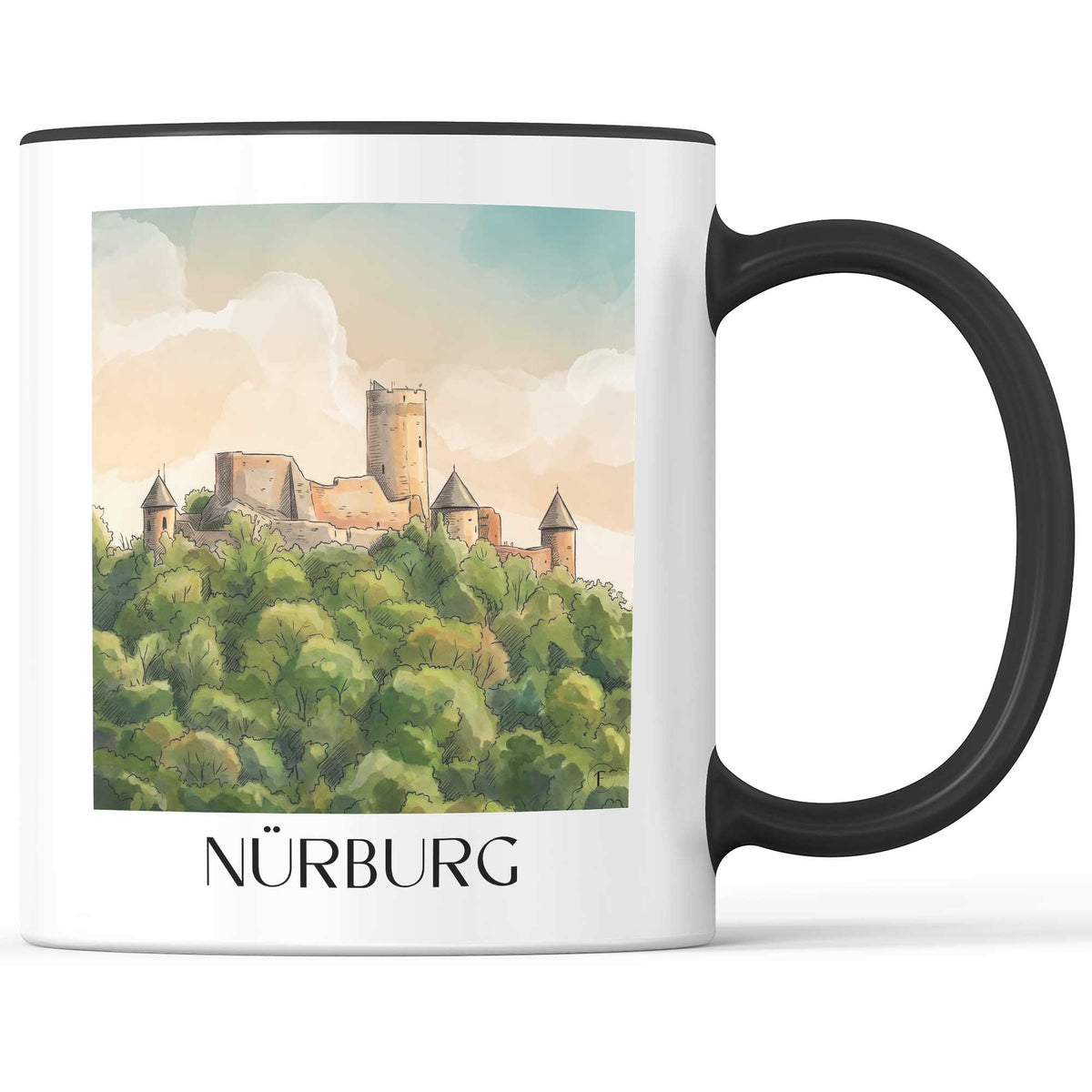 nürburg-eifel-deutschland-kaffeebecher-aquarell