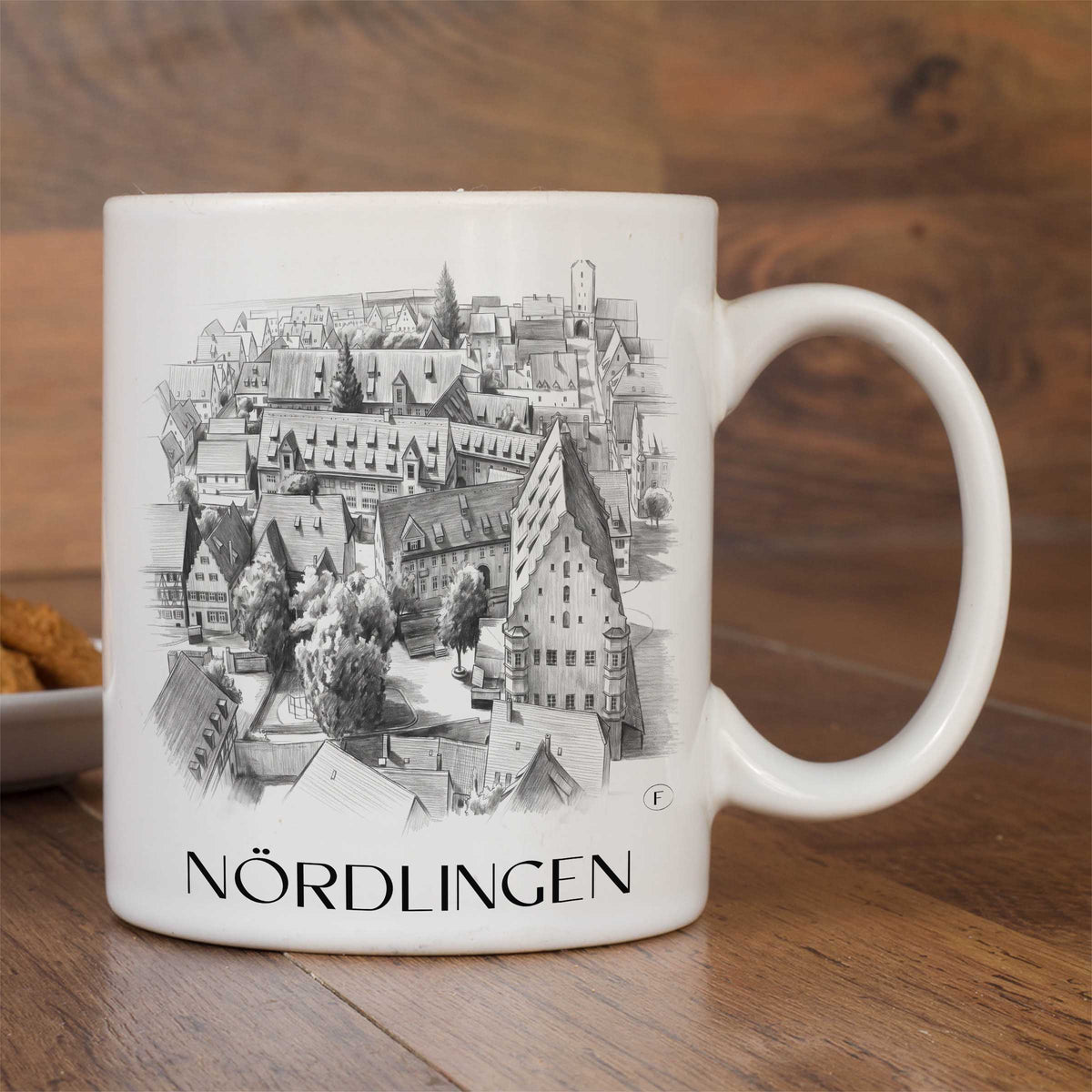 nördlingen-schwaben-deutschland-kaffeebecher-bleistift-zeichnung-drawing