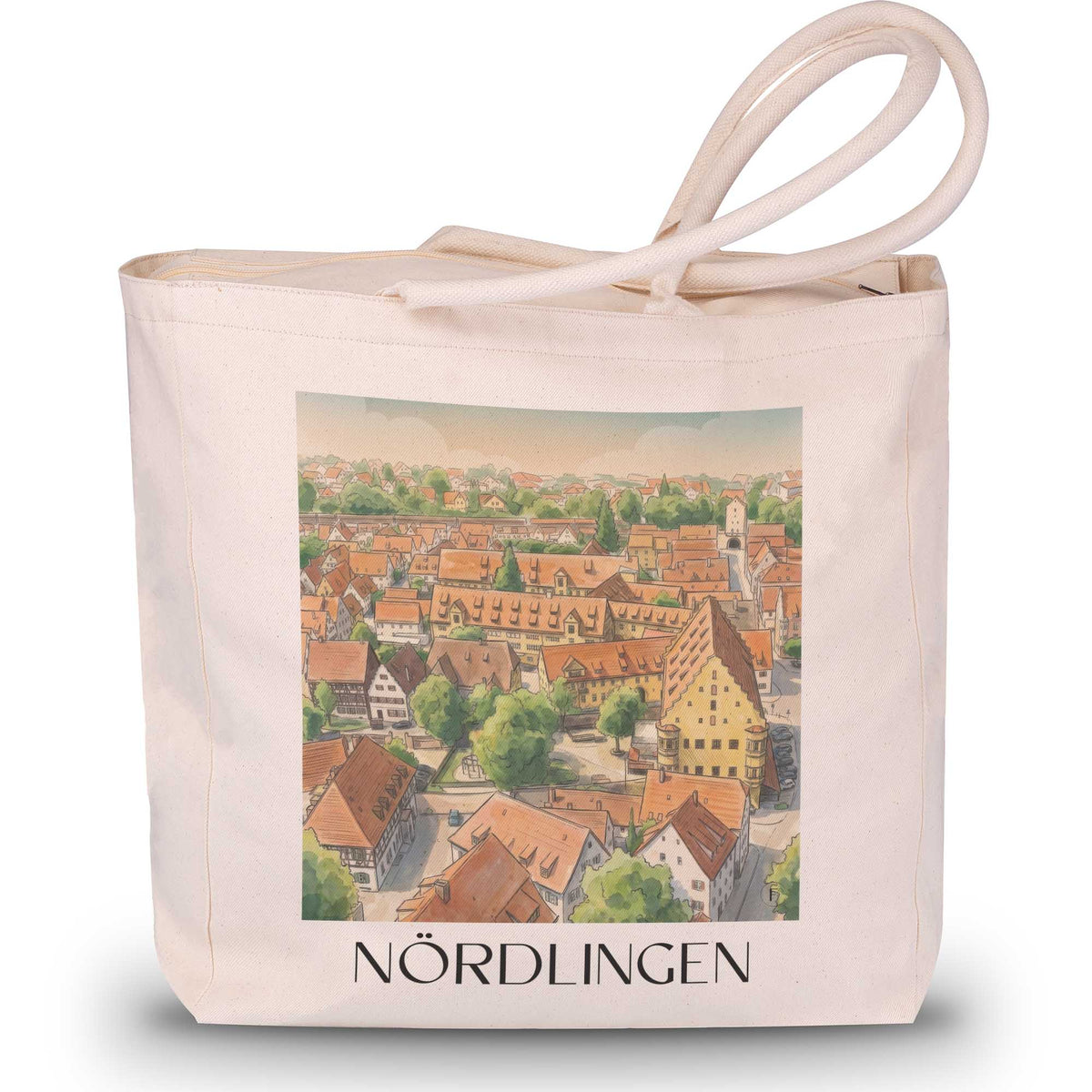 nördlingen-schwaben-deutschland-einkaufstasche-aquarell