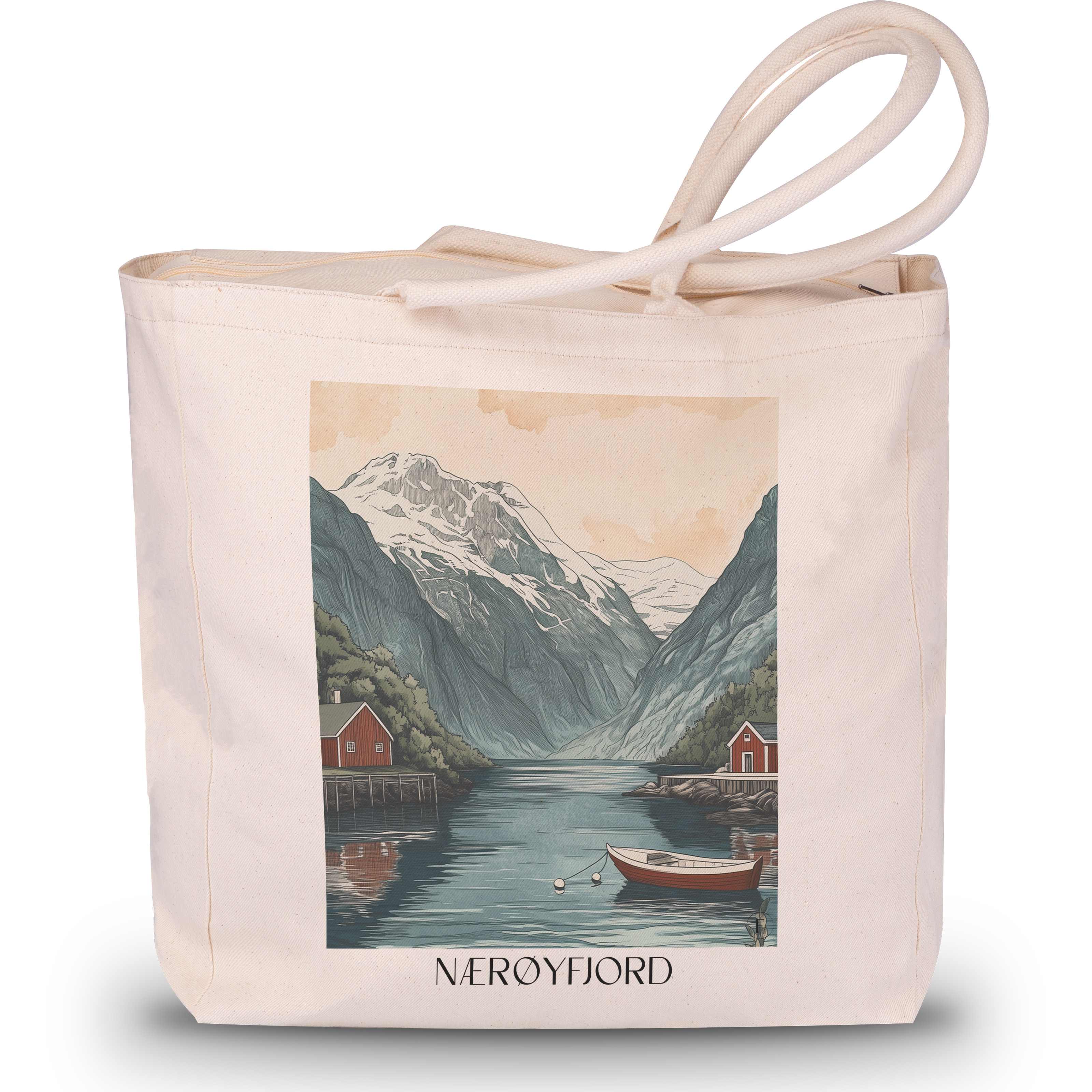 naeroyfjord-norwegen-einkaufstasche-aquarell