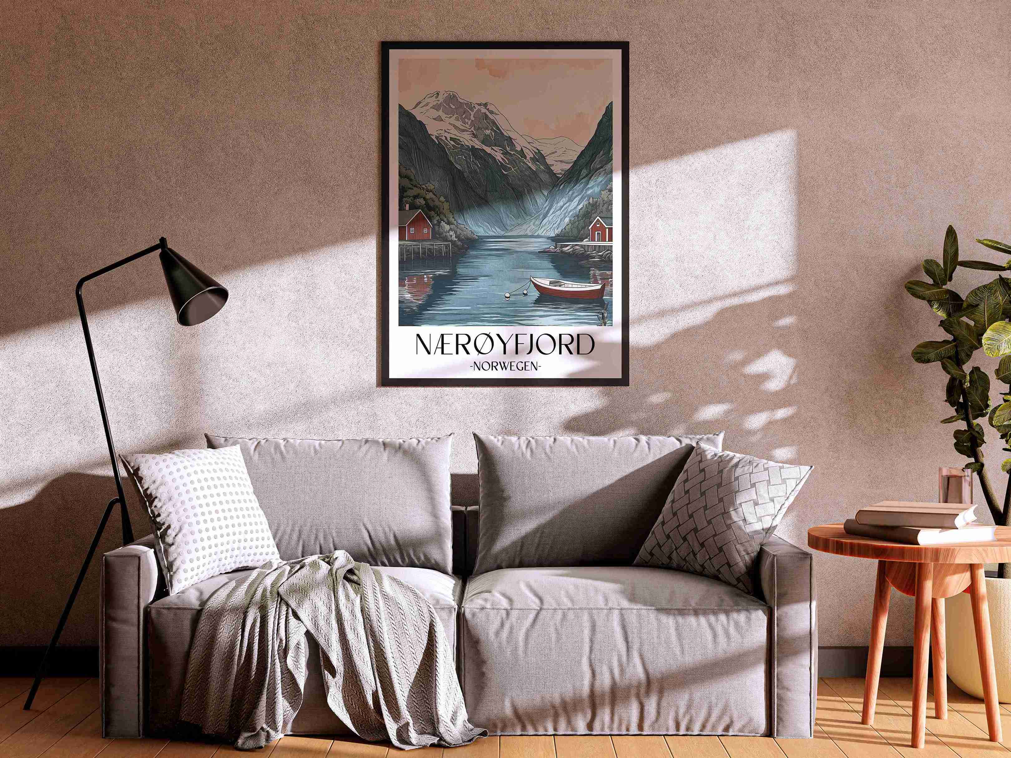 naeroyfjord-norwegen-poster-aquarell