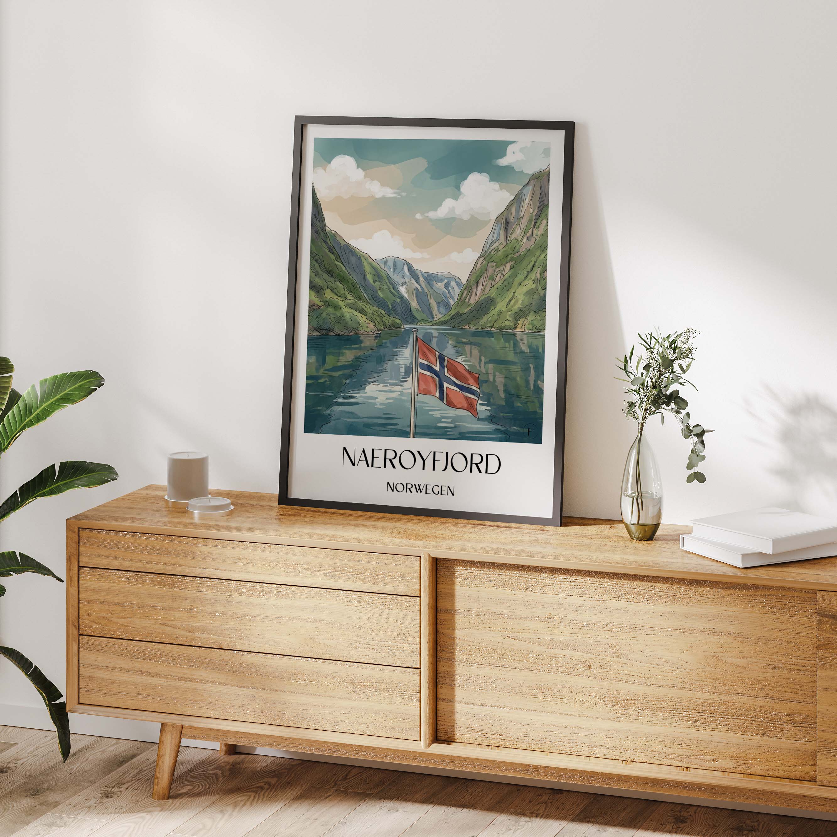 naeroyfjord-norwegen-poster-aquarell