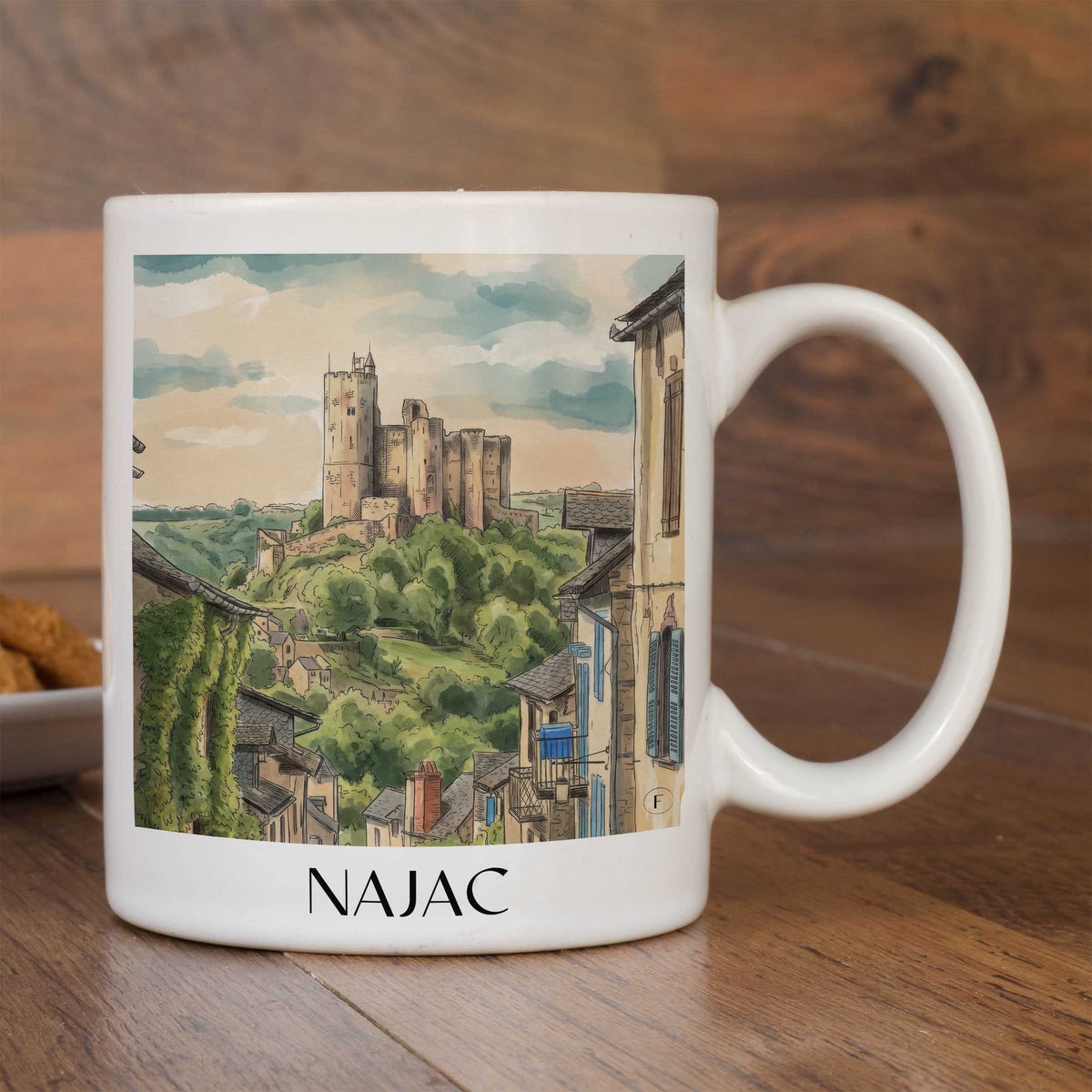 najac-vallée-de-l'aveyron-frankreich-kaffeebecher-aquarell