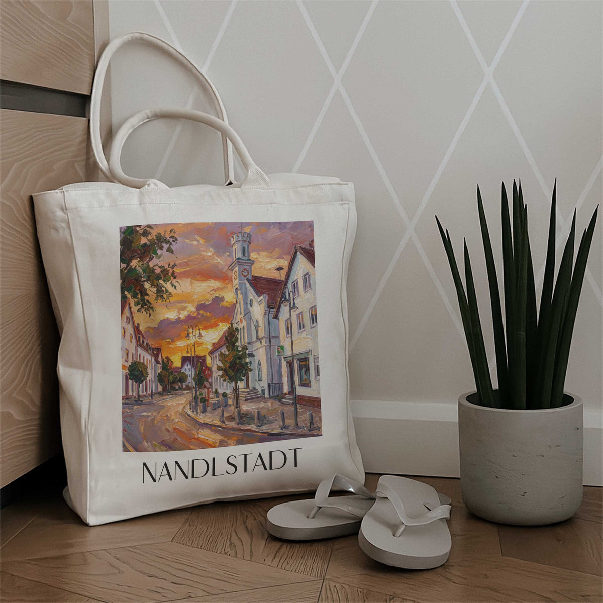 nandlstadt-hallertau-deutschland-einkaufstasche-oil-painting-oelgemaelde
