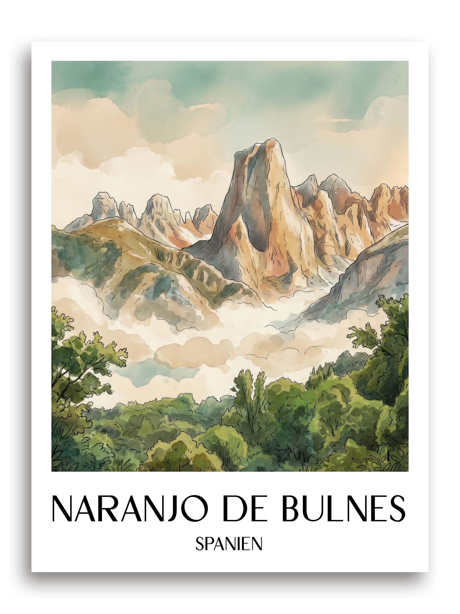 naranjo-de-bulnes-spanien-spanien-poster-aquarell