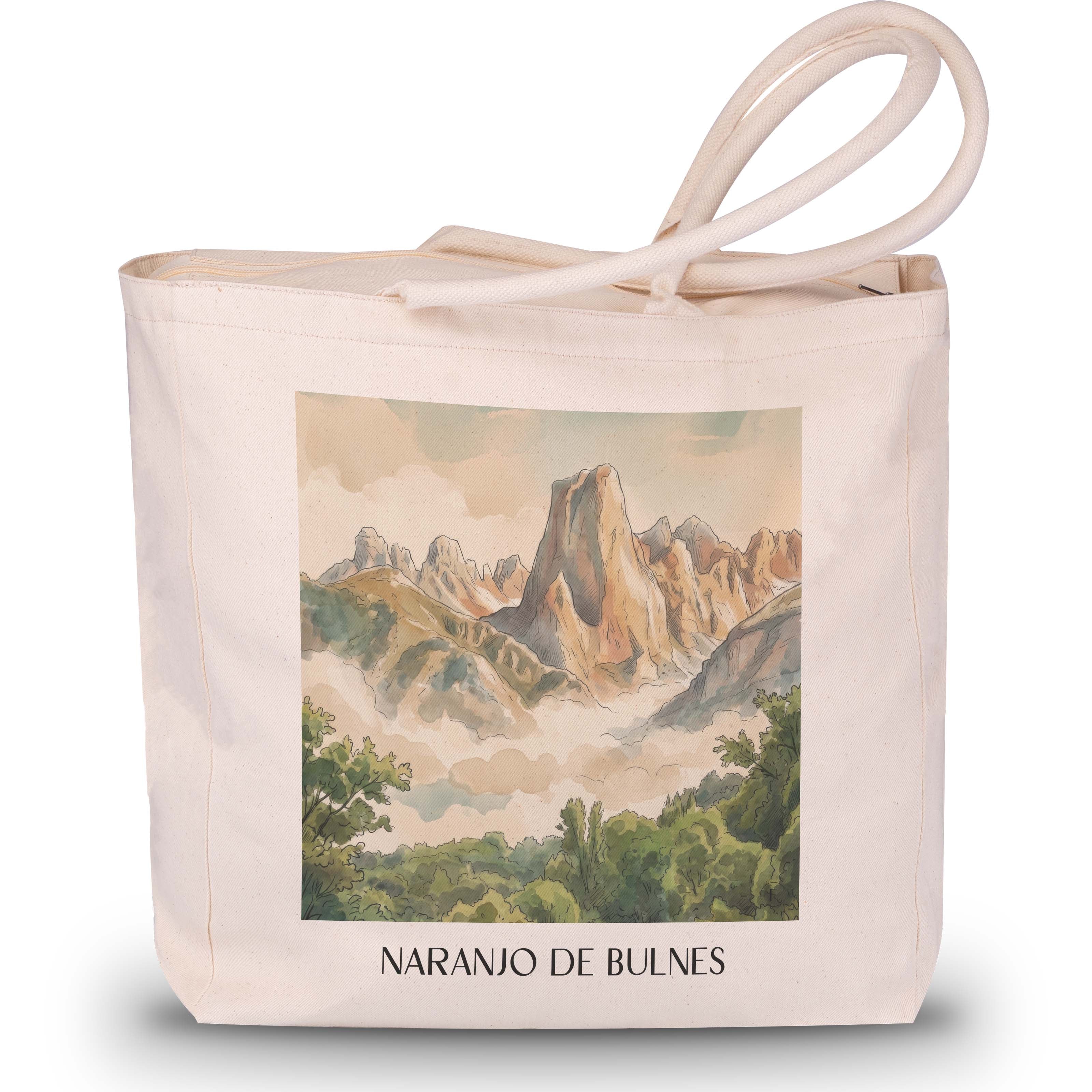 naranjo-de-bulnes-spanien-spanien-einkaufstasche-aquarell