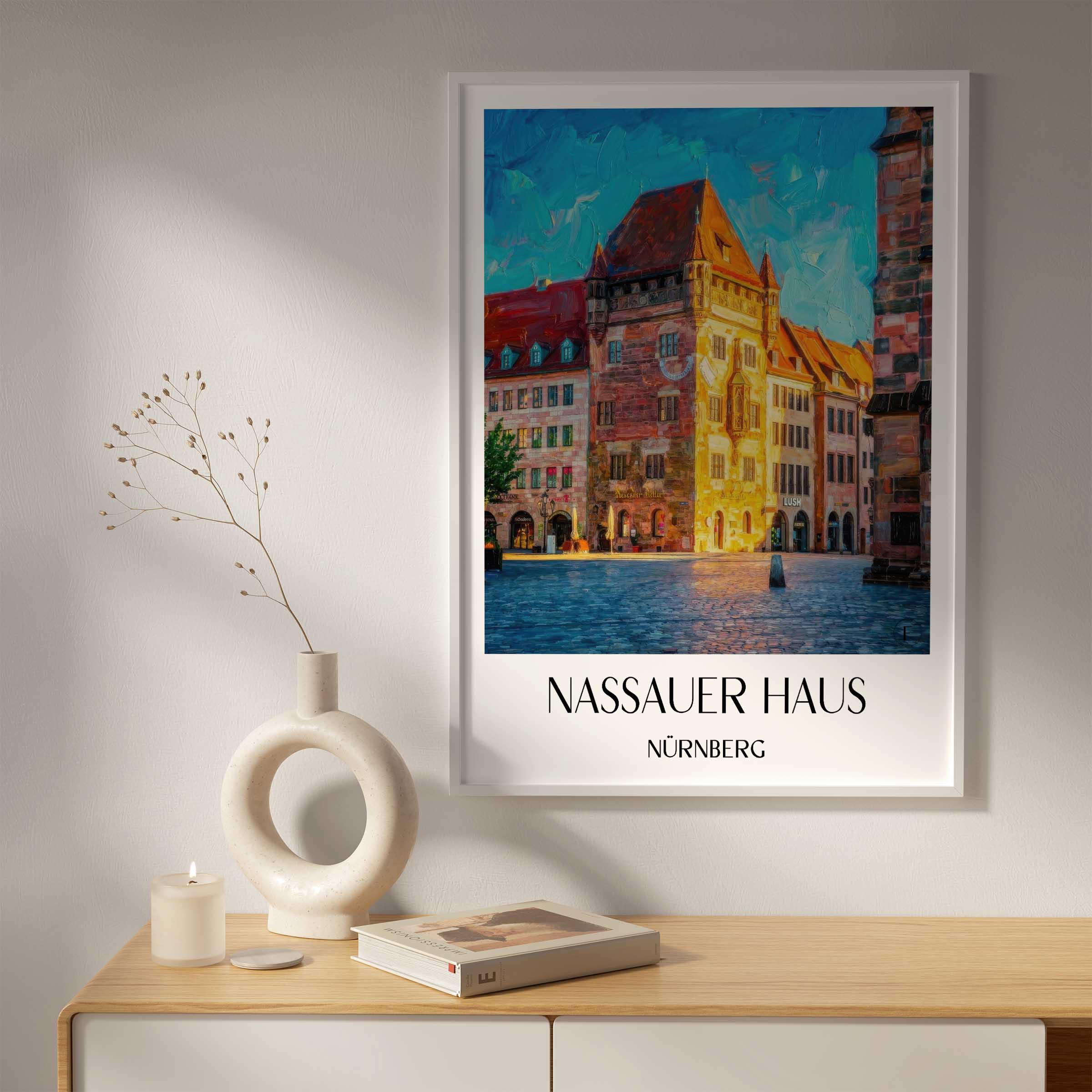 nassauer-haus-nürnberg-deutschland-poster-oil-painting-oelgemaelde