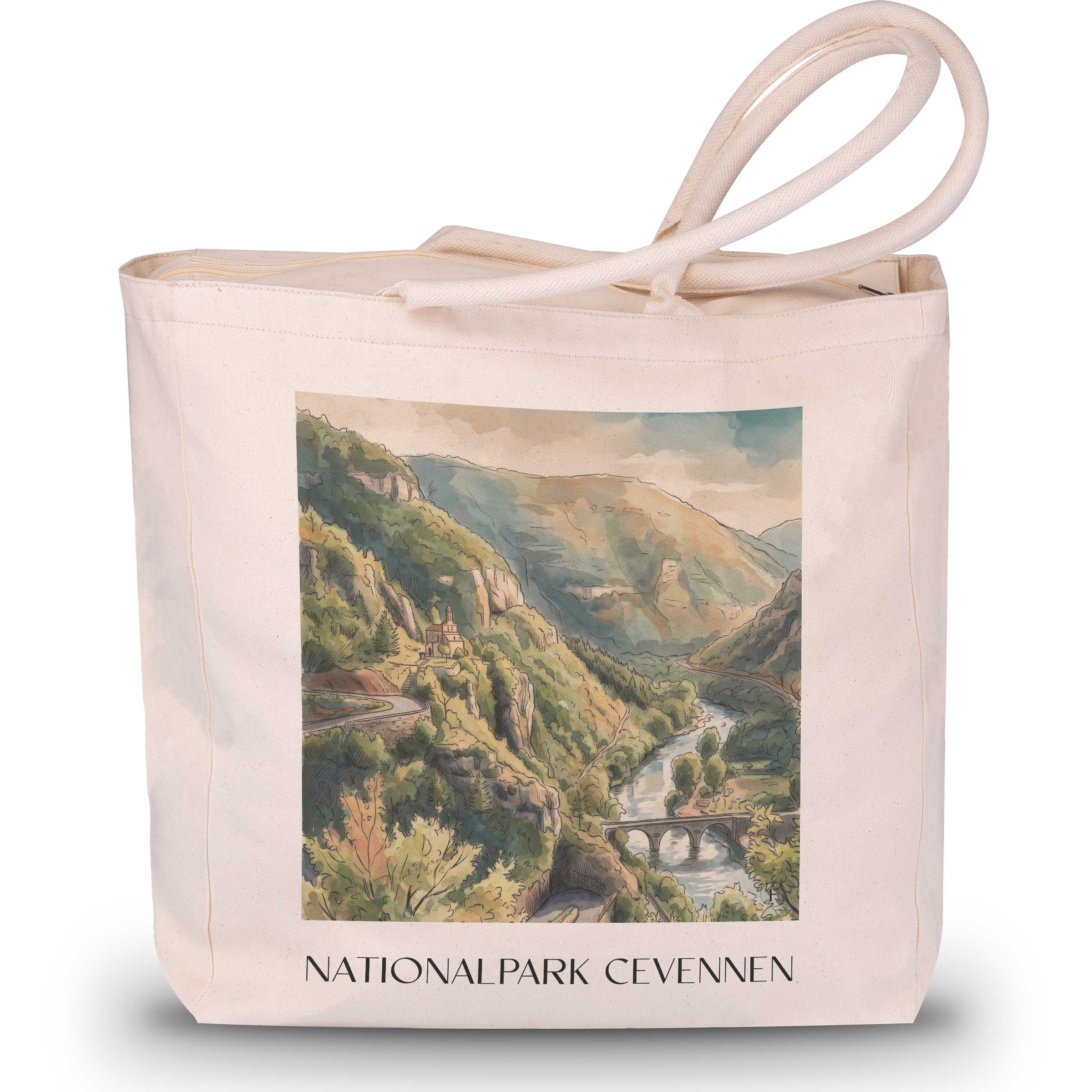 nationalpark-cevennen-okzitanien--frankreich-einkaufstasche-aquarell