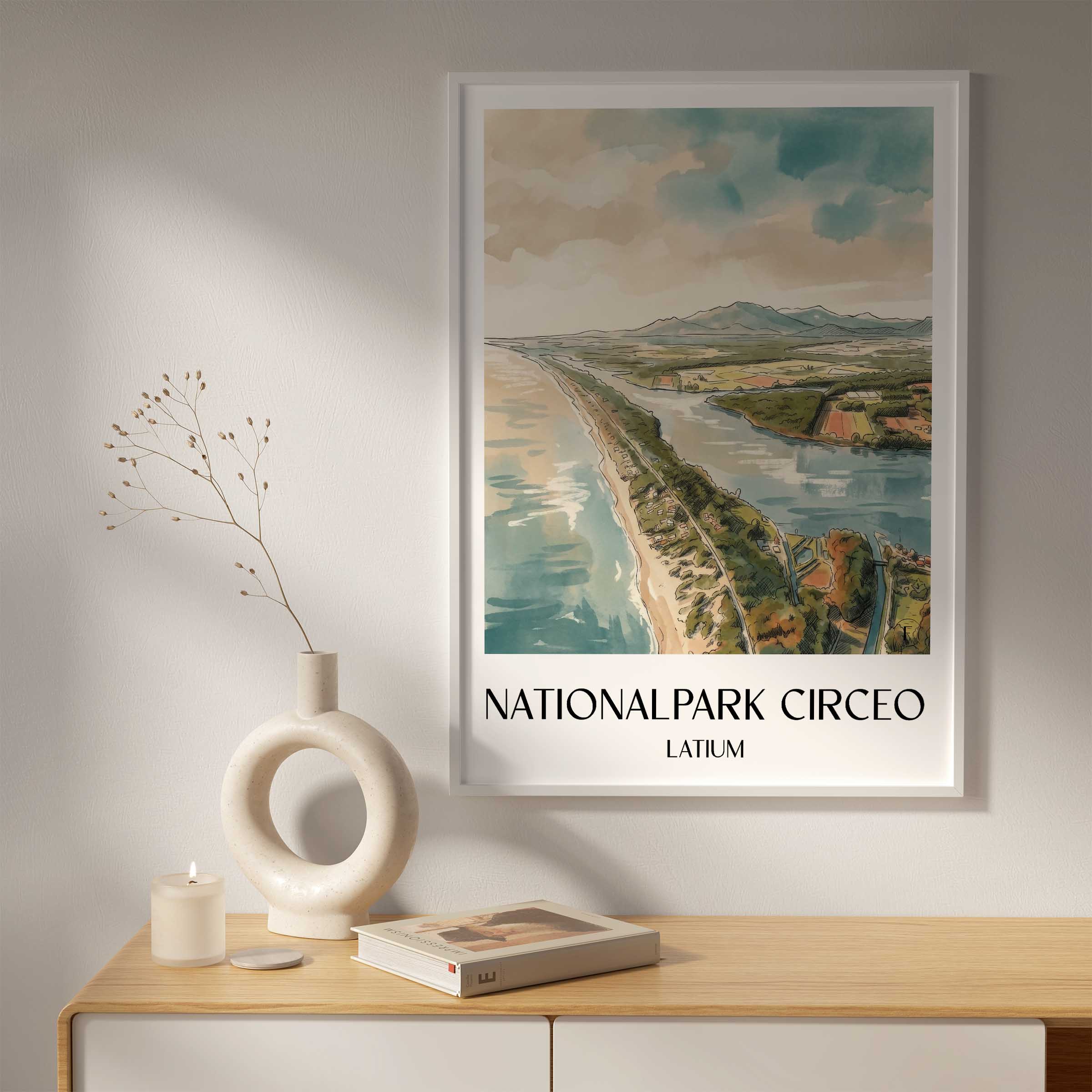 nationalpark-circeo-latium-italien-poster-aquarell
