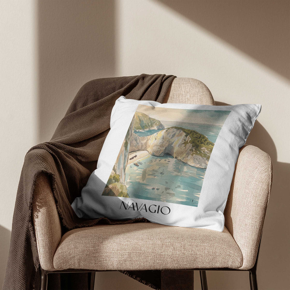 navagio-zakynthos-griechenland-kissenbezug-aquarell