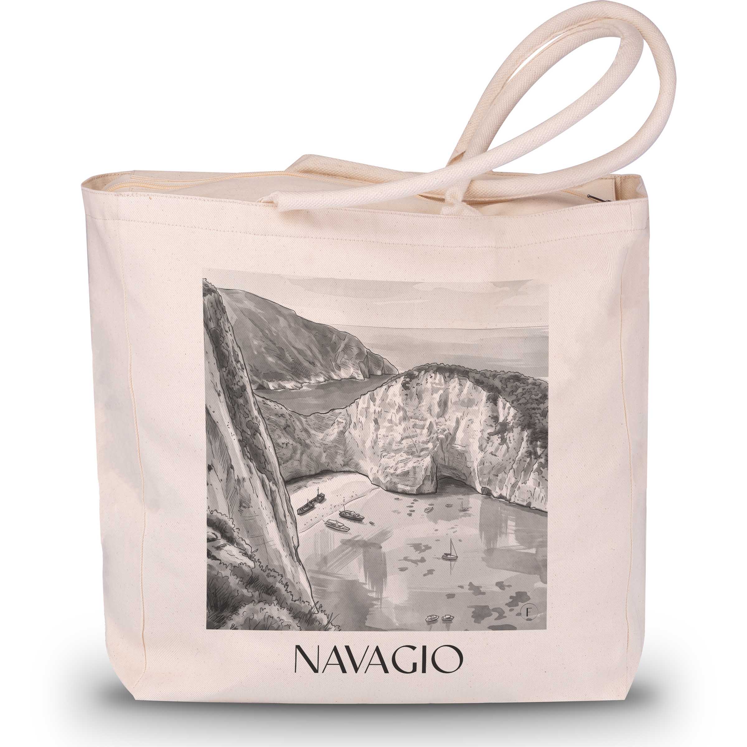 navagio-zakynthos-griechenland-einkaufstasche-aquarell-schwarz-weiss