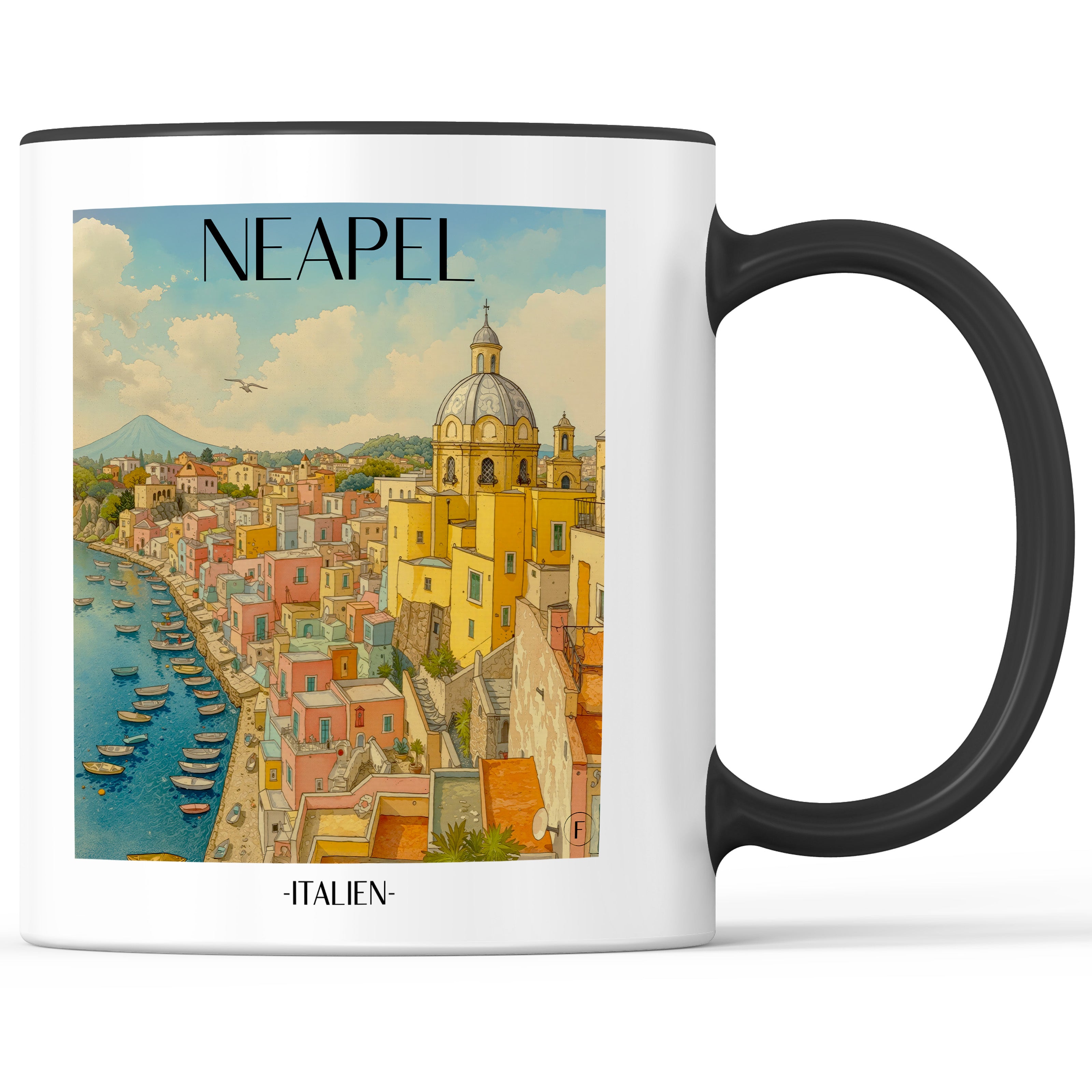 neapel-italien-einkaufstasche-aquarell