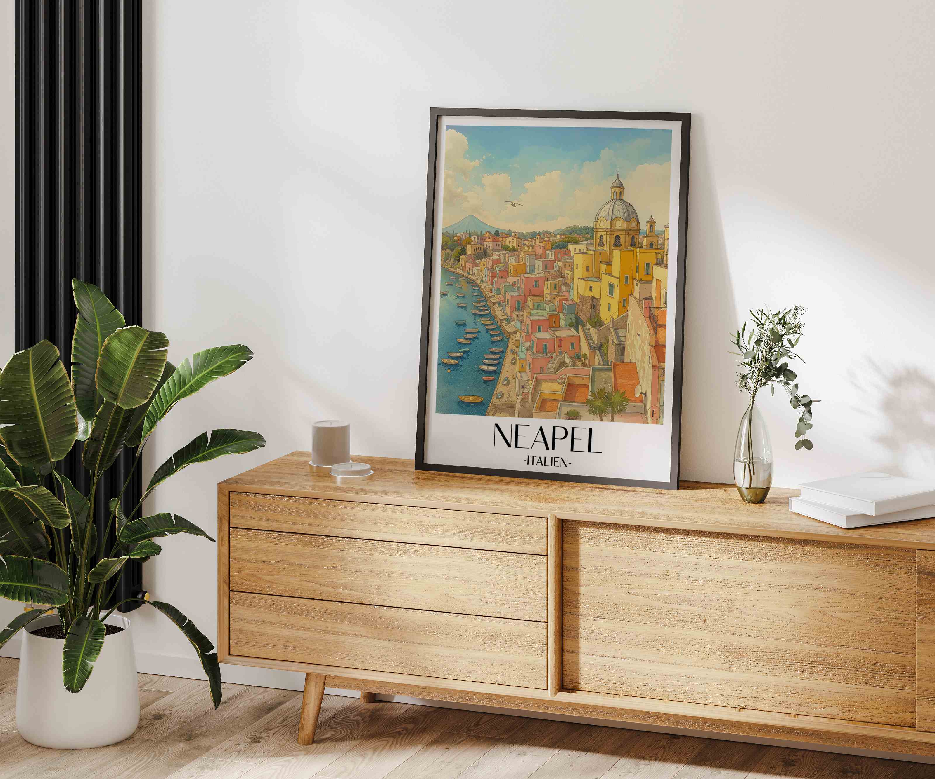 neapel-italien-poster-aquarell