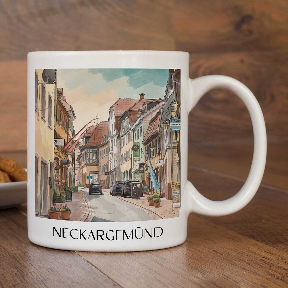 neckargemünd-neckartal-deutschland-kaffeebecher-aquarell
