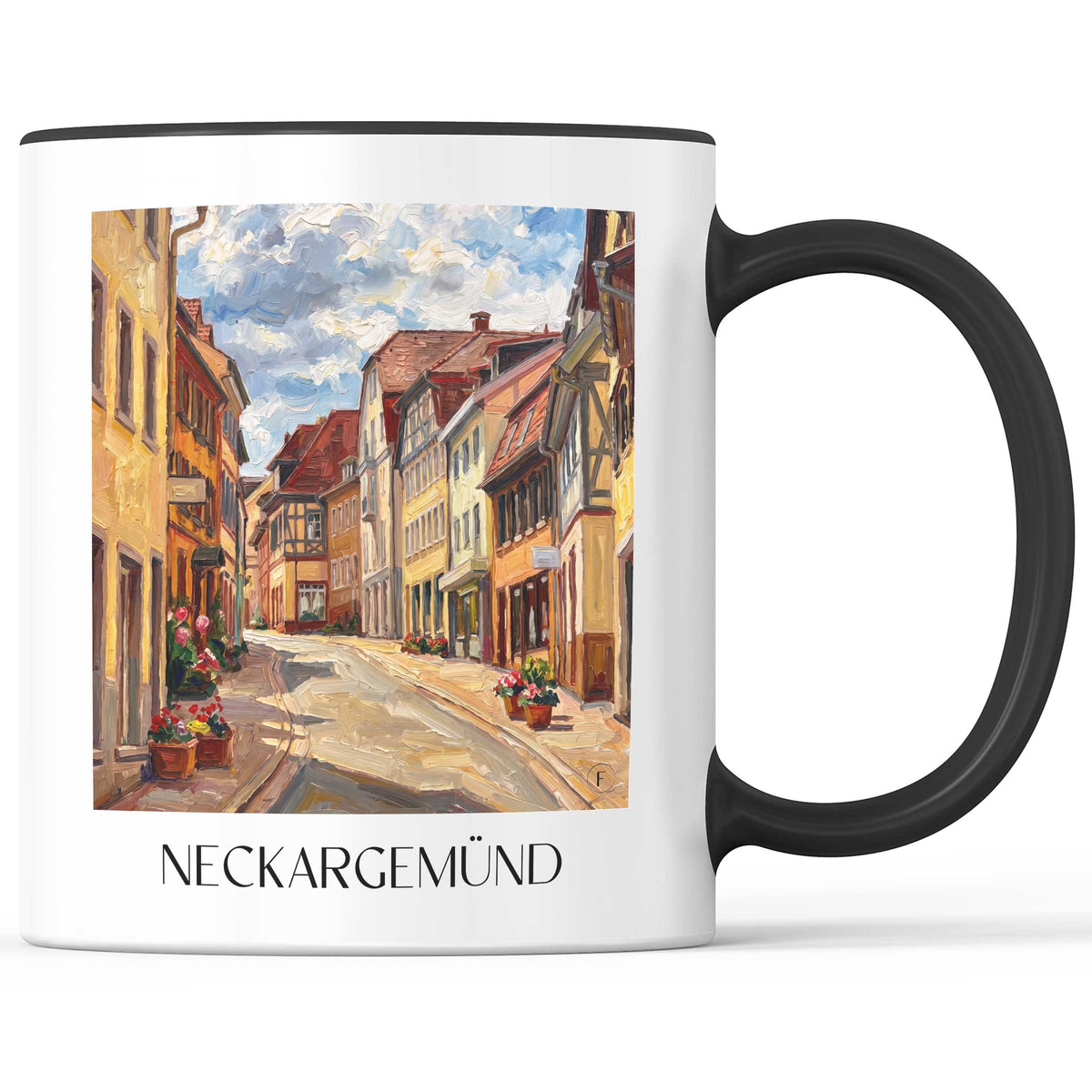 neckargemünd-neckartal-deutschland-kaffeebecher-oil-painting-oelgemaelde