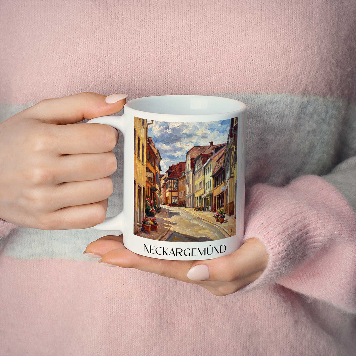 neckargemünd-neckartal-deutschland-kaffeebecher-oil-painting-oelgemaelde