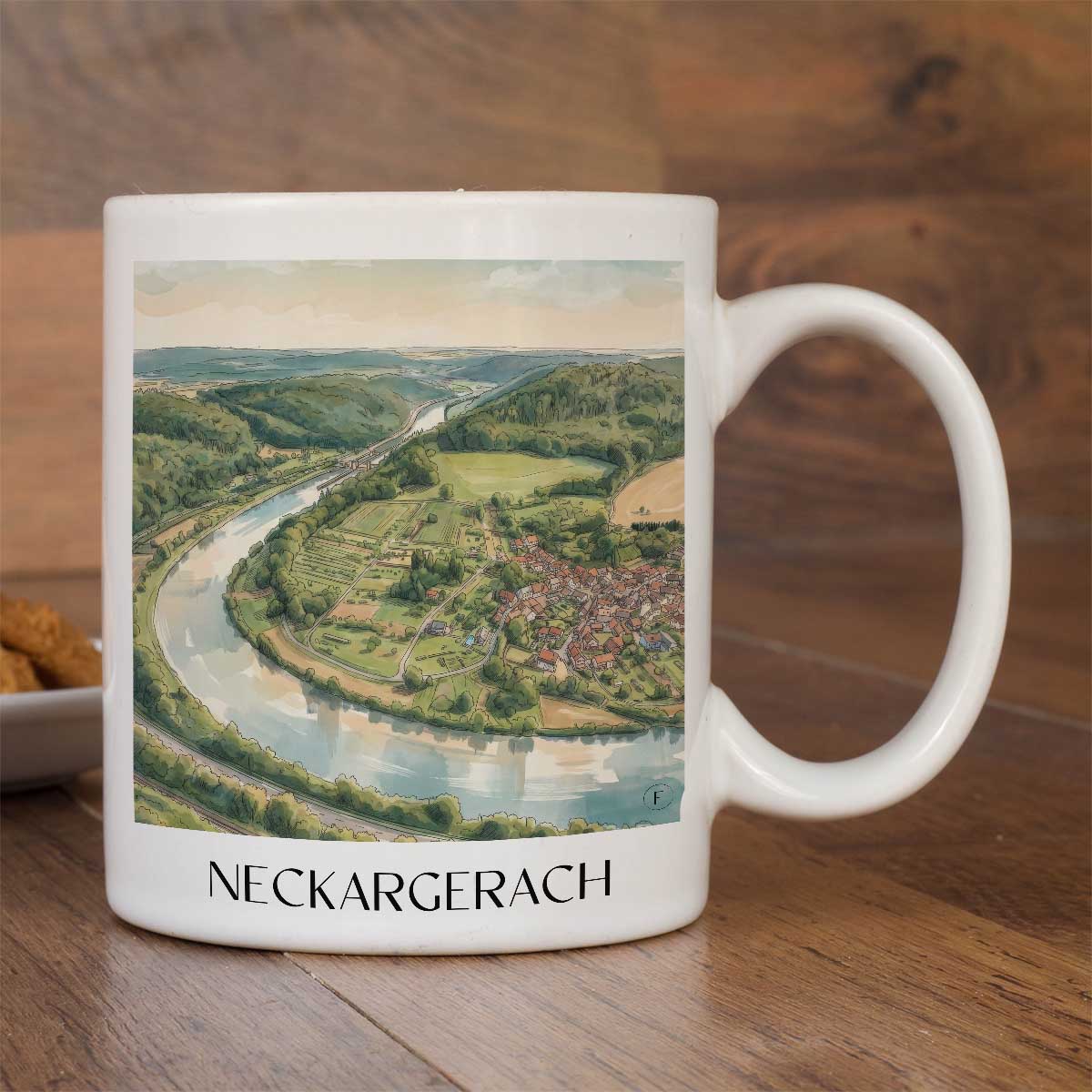 neckargerach-odenwald-deutschland-kaffeebecher-aquarell