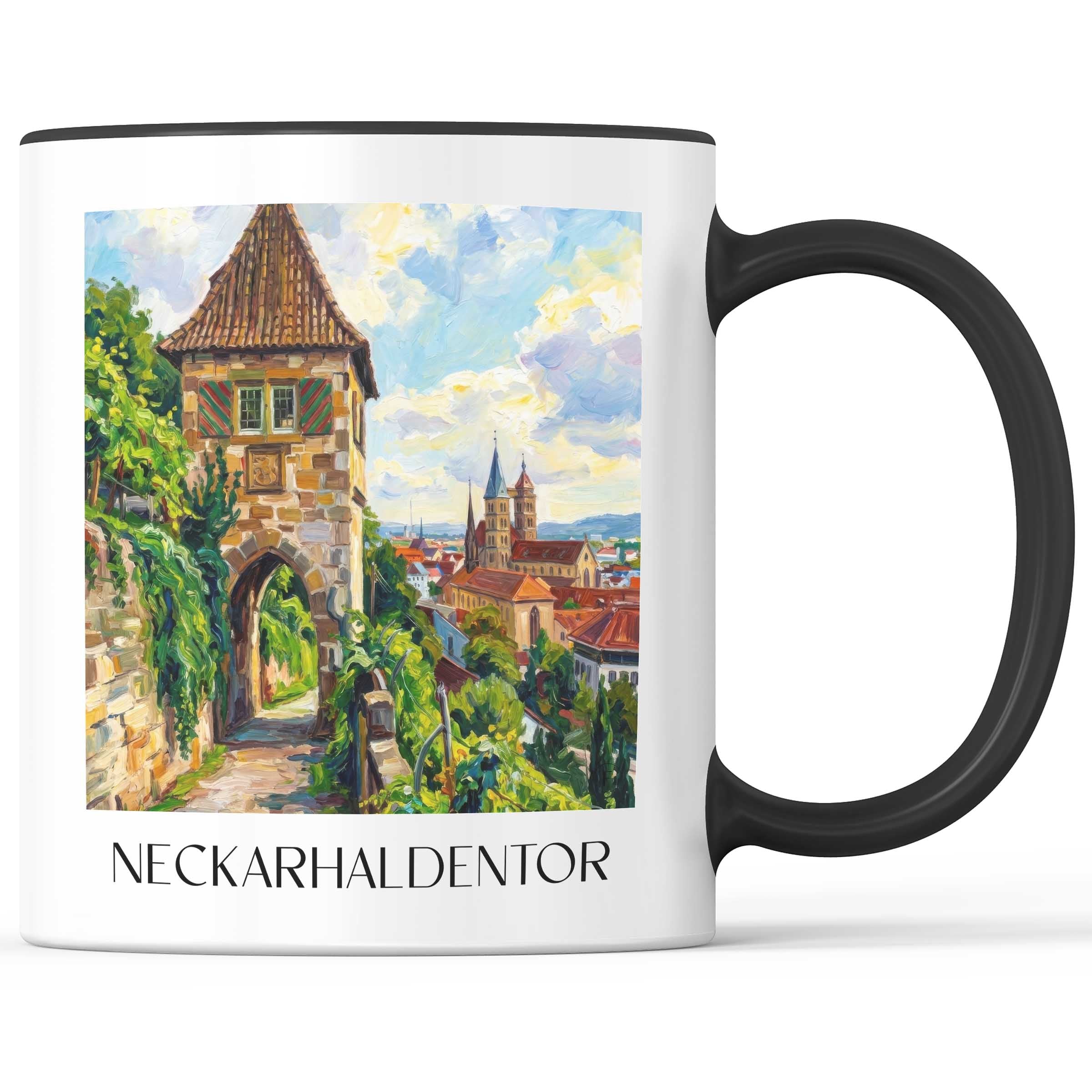 neckarhaldentor-esslingen-am-neckar-deutschland-kaffeebecher-oil-painting-oelgemaelde
